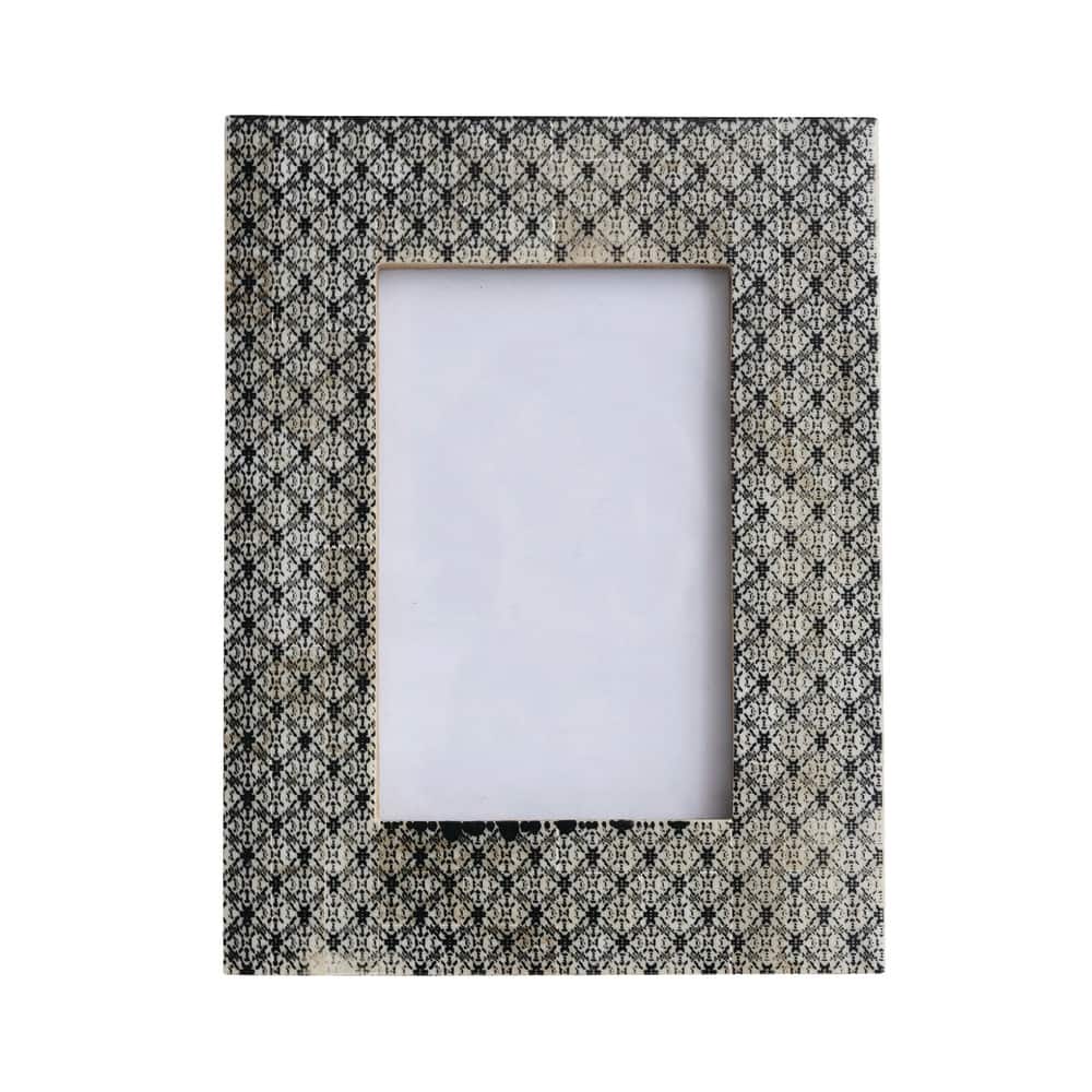 Gray Handmade Glass 4&#x22; x 6&#x22; Photo Frame