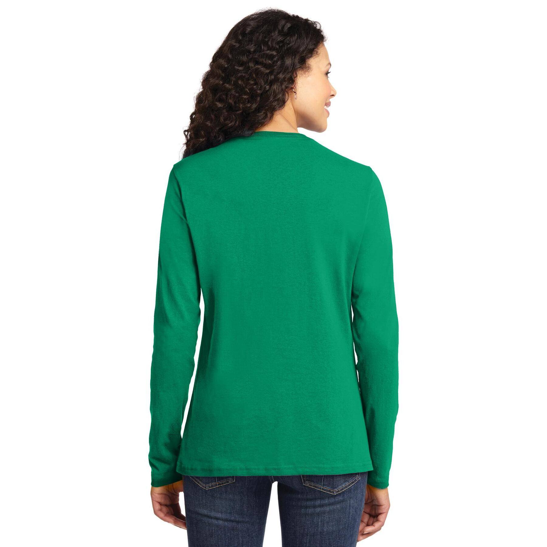 Port & Company® Core Cotton Colors Long Sleeve Ladies T-Shirt