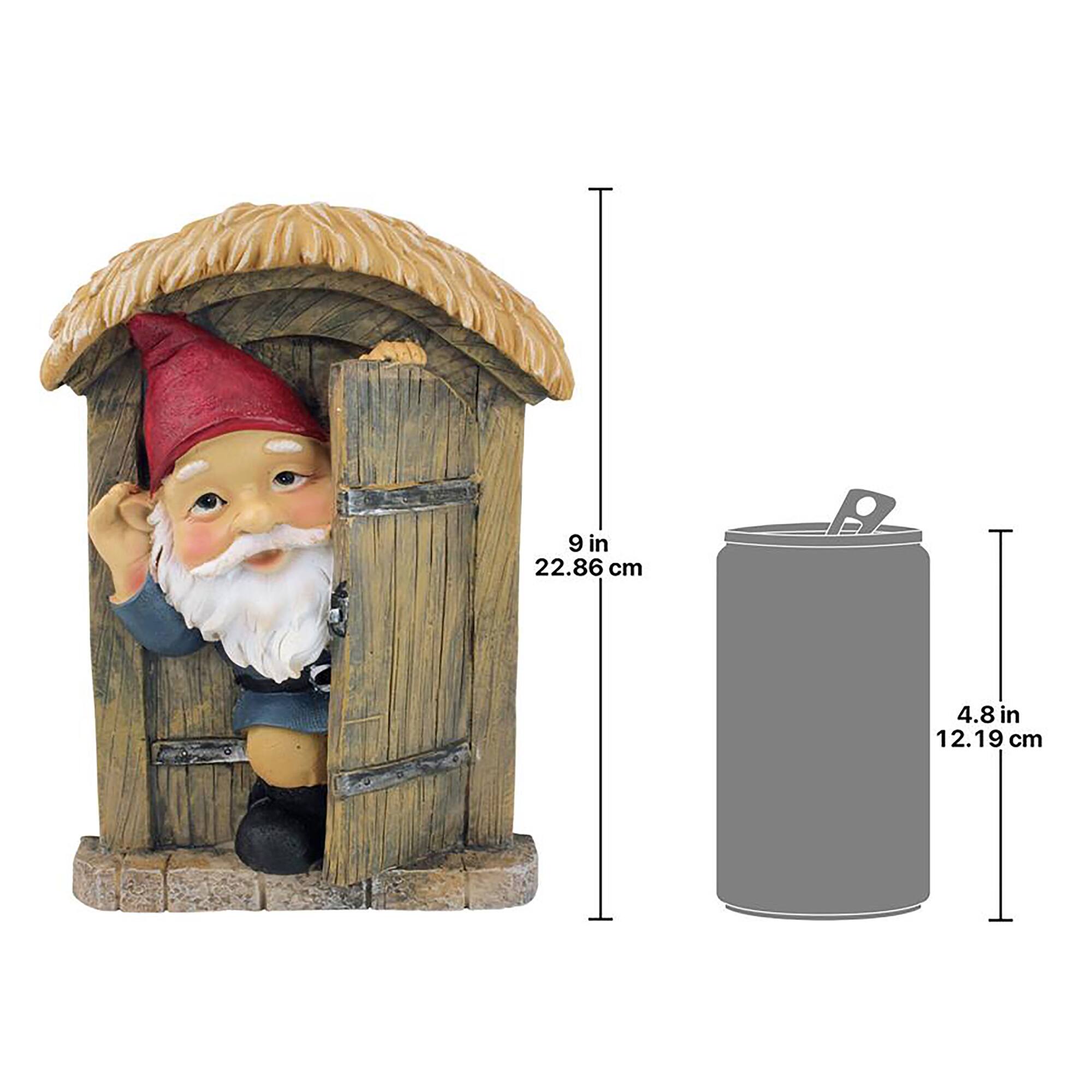 Design Toscano 9" Door Gnome Garden Tree Sculpture