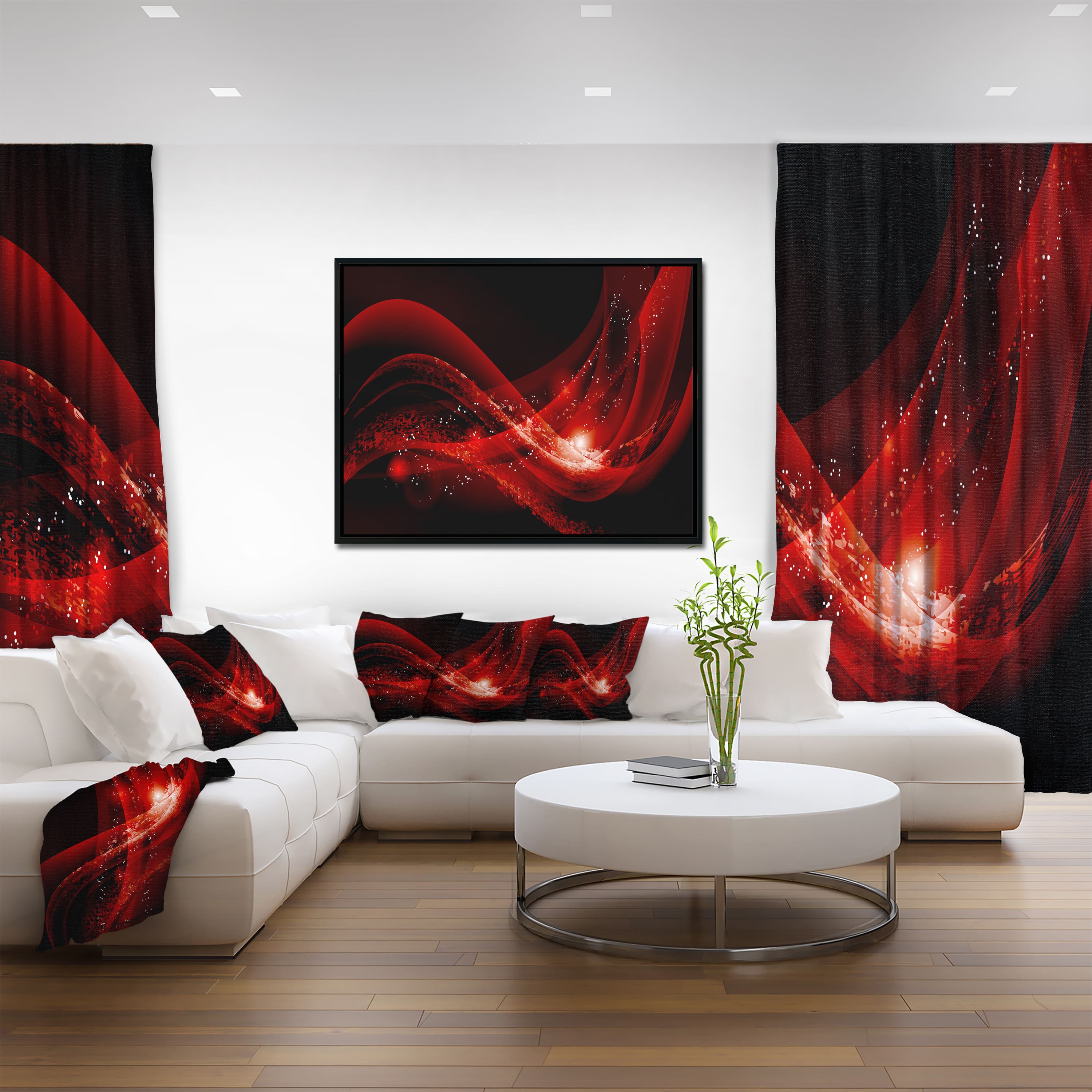 Designart - Dark Red Vector Illustration