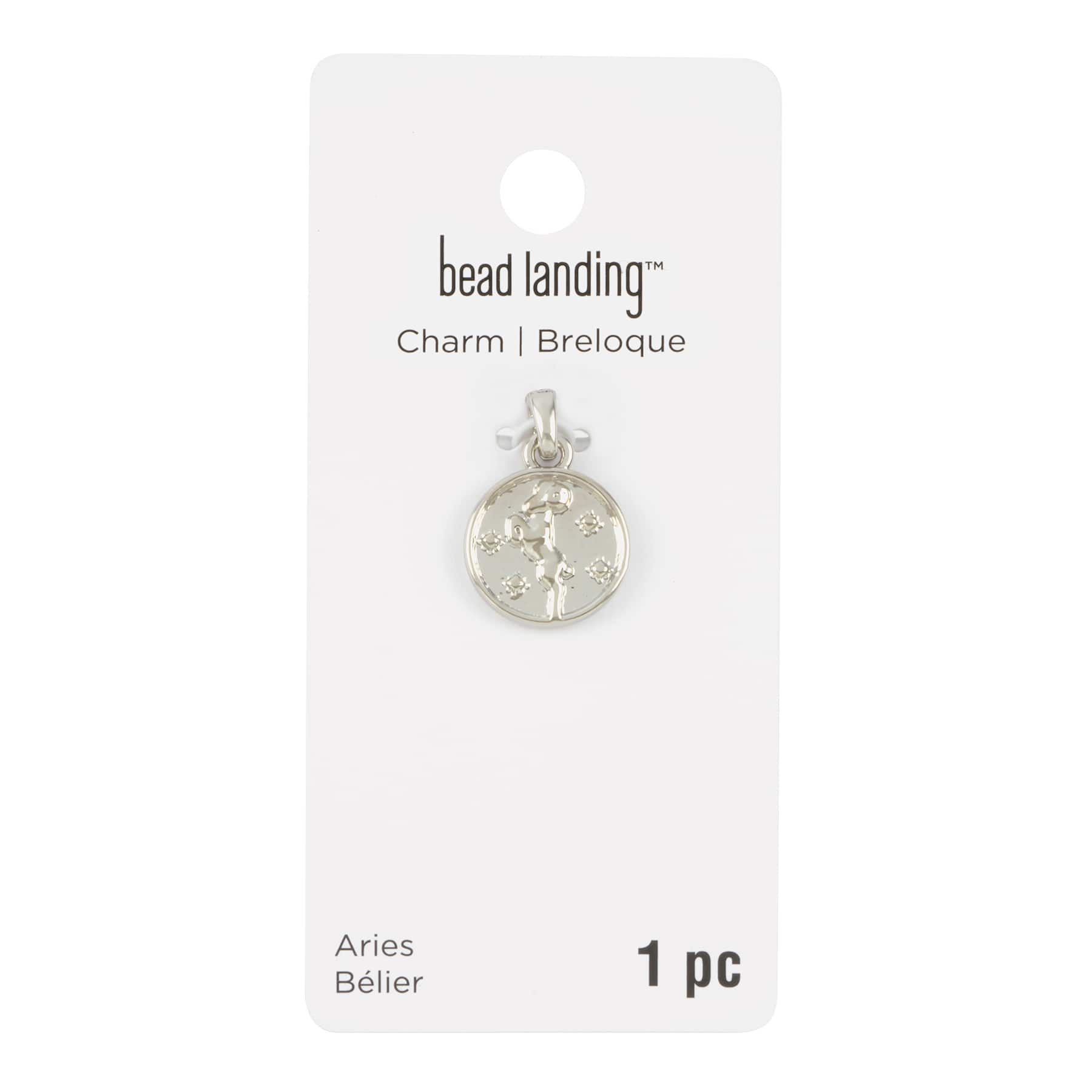 12 Pack: Metal Zodiac Coin Charm by Bead Landing™
