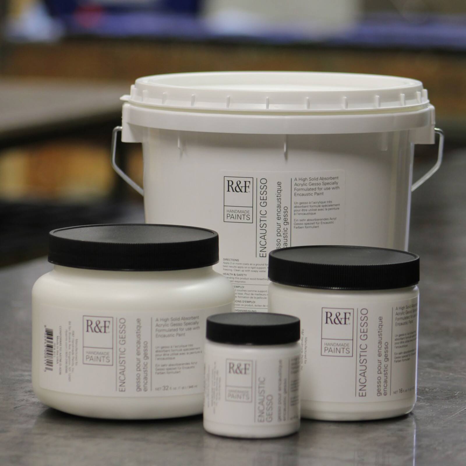 R&#x26;F&#xAE; Handmade Paints Encaustic Gesso, Gallon