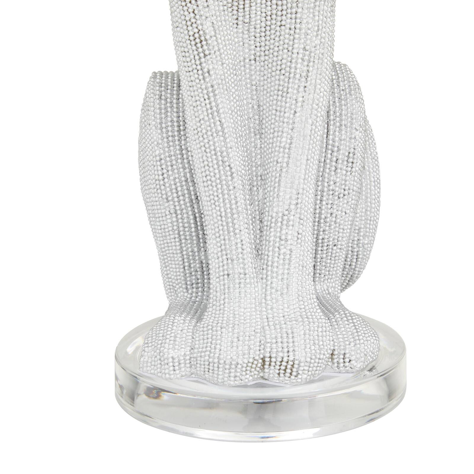29&#x22; Polystone Glam Leopard Table Lamps, 2ct.