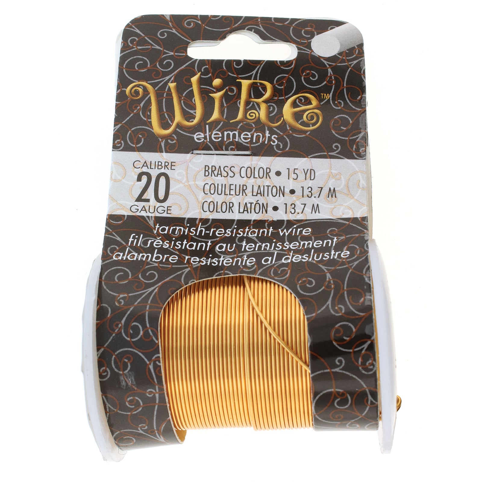 Artistic Wire, Copper Craft Wire 32 Gauge, 30 Yard, Tarnish Resistant Brass