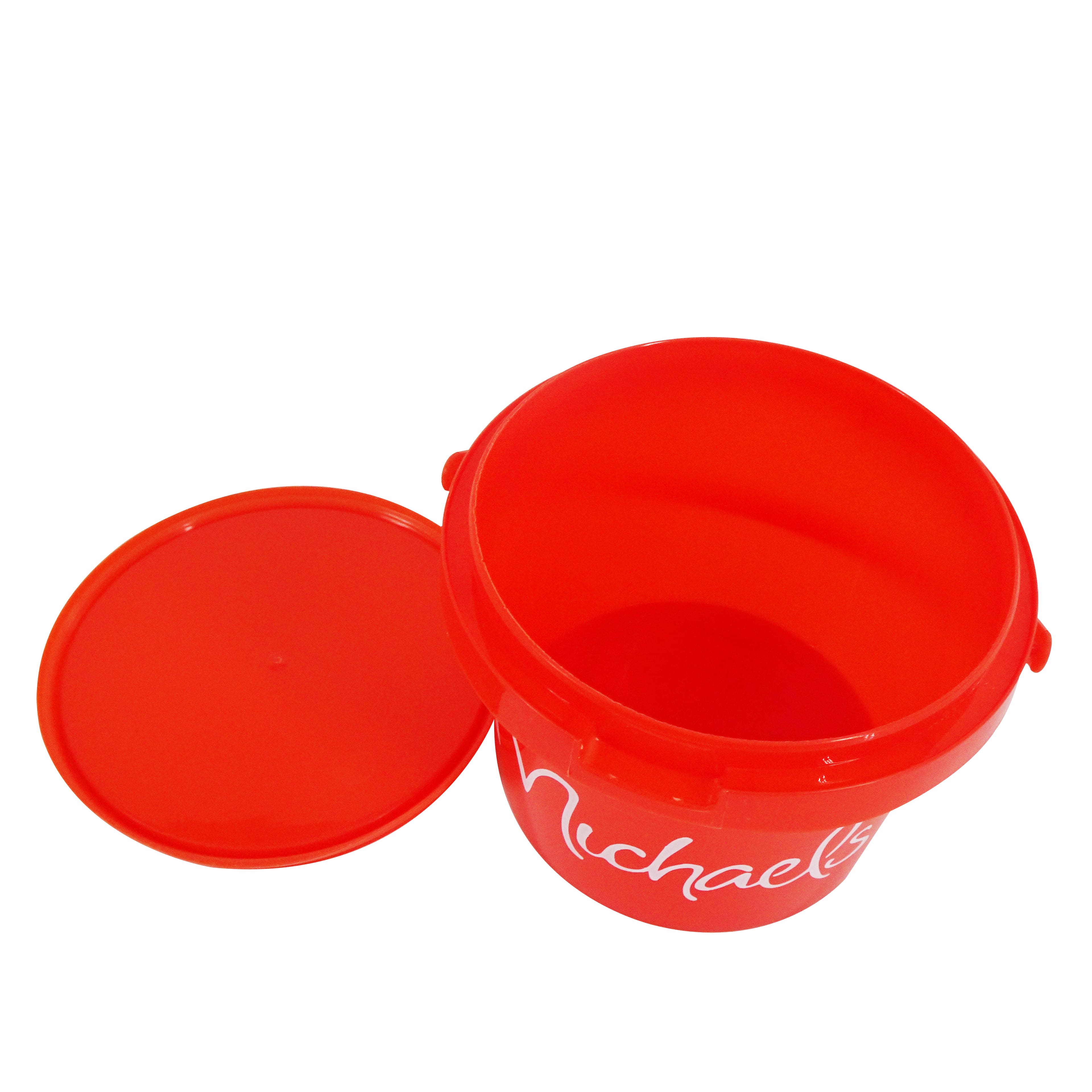 10oz. Red Bucket with Lid by Craft Smart&#xAE;