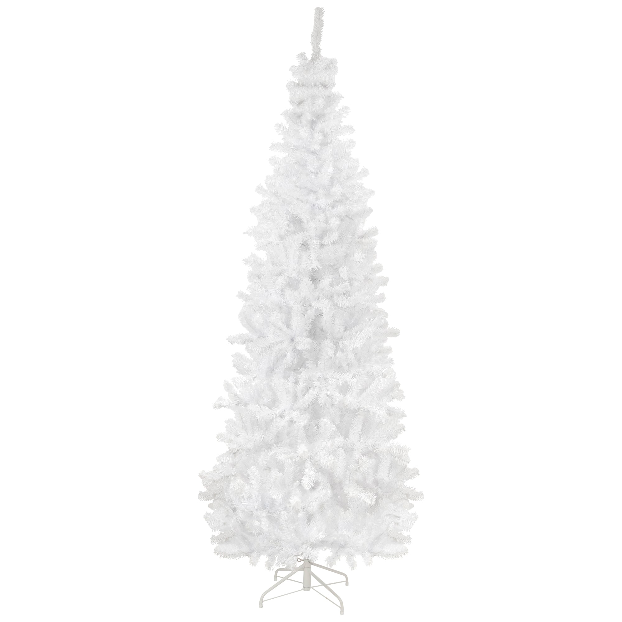 7.5ft. Unlit White Georgian Pine Pencil Artificial Christmas Tree