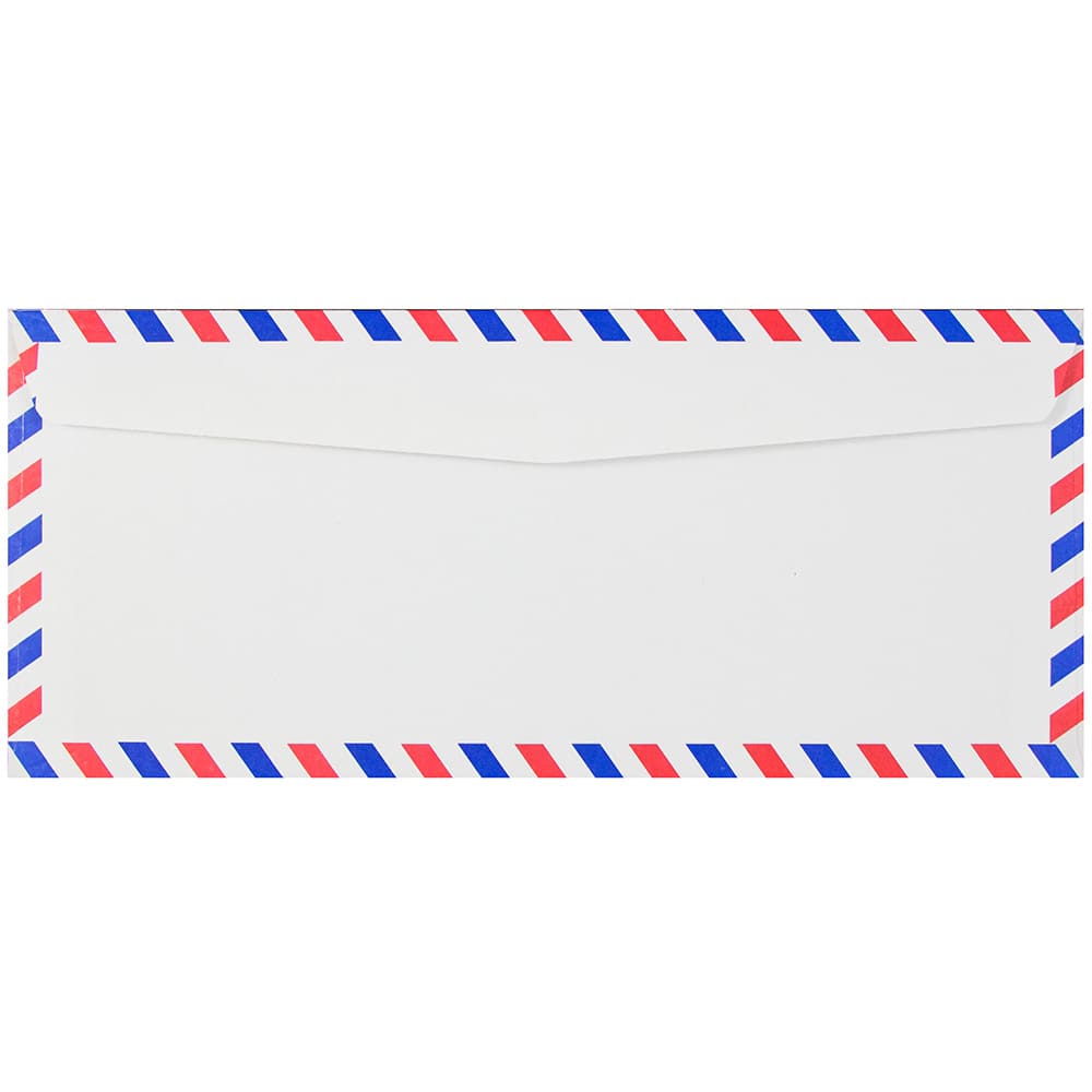 JAM Paper 4.125&#x22; x 9.5&#x22; White Airmail Envelopes