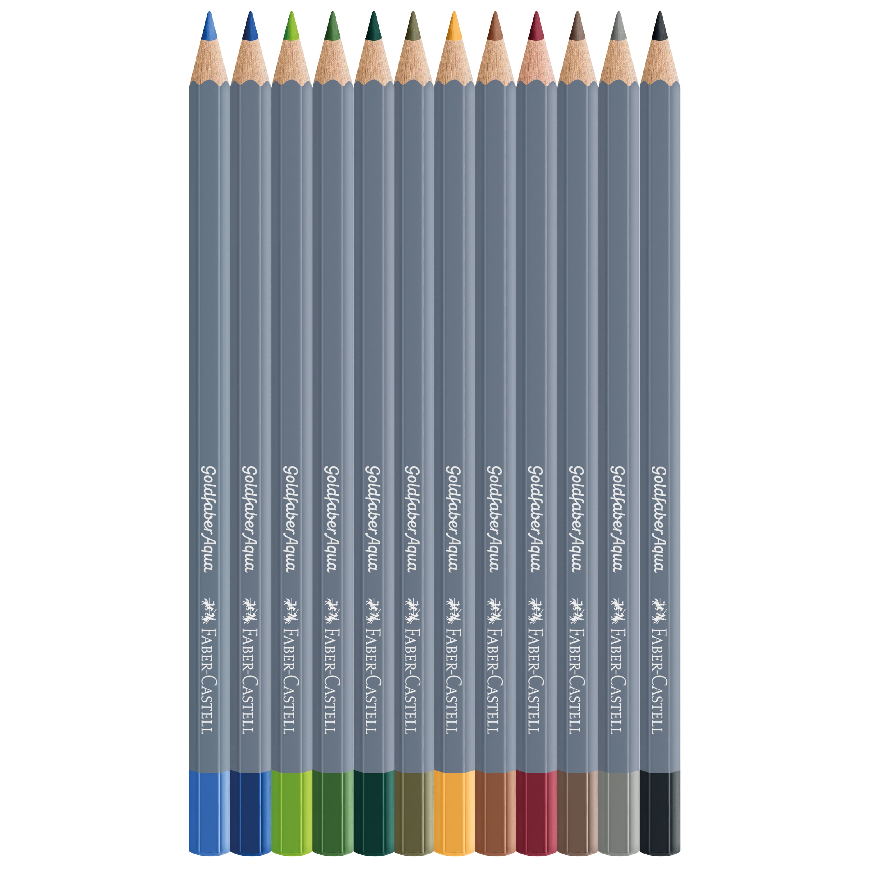 Faber-Castell&#xAE; Goldfaber Aqua 12 Color Landscape Watercolor Pencil Set