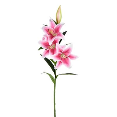 Real Touch™ Pink Lily Spray, 2ct. | Michaels