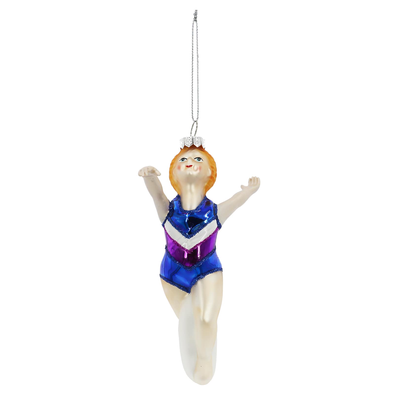5.25&#x22; Floor Gymnast Glass Ornament by Ashland&#xAE;