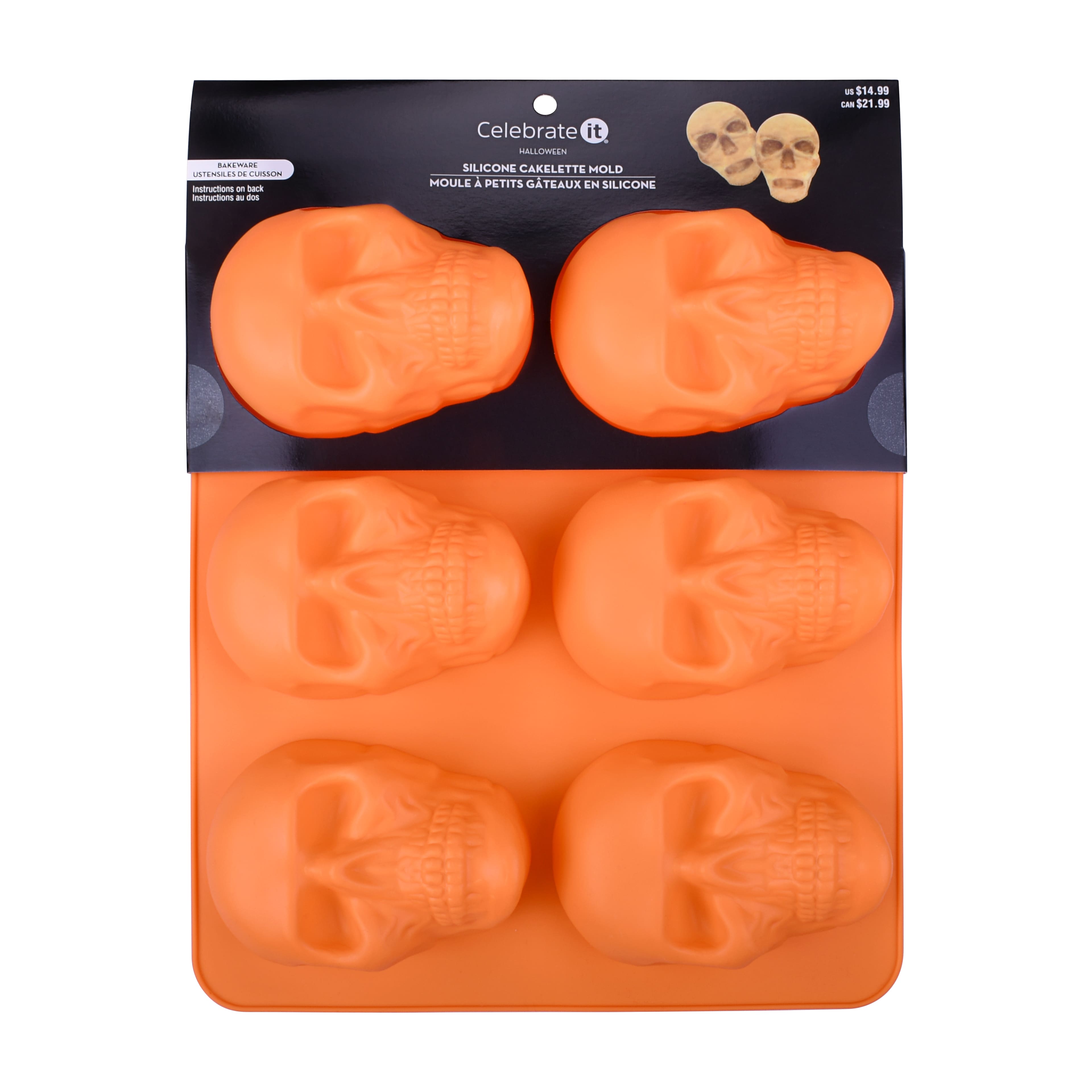 Skull Silicone Cakelette Mold by Celebrate It&#xAE;