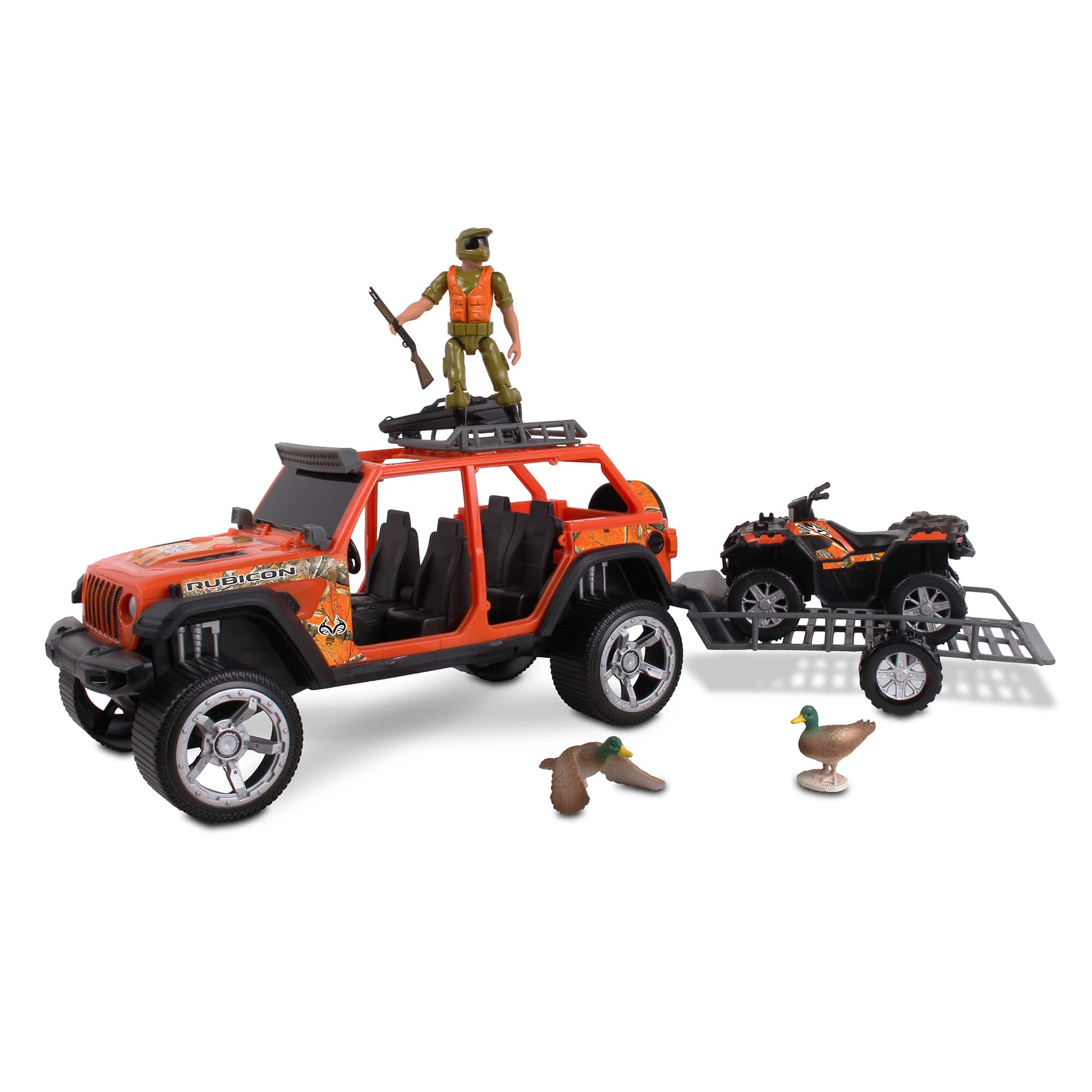 NKOK RealTree® Jeep® Wrangler Unlimited 1:18 Scale 10 Piece Duck Hunting Playset