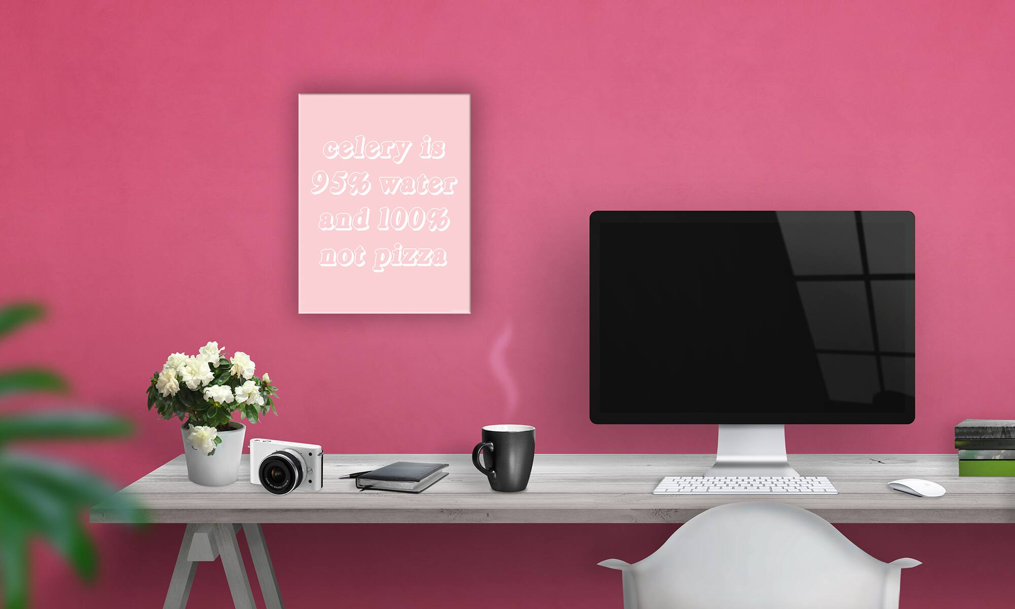 Stupell Industries Celery Is Not Pizza Wood Wall Plaque