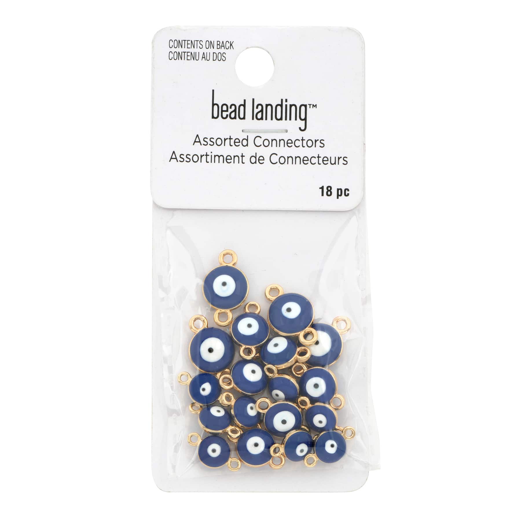 Eye Gold Connectors, 18ct. by Bead Landing&#x2122;