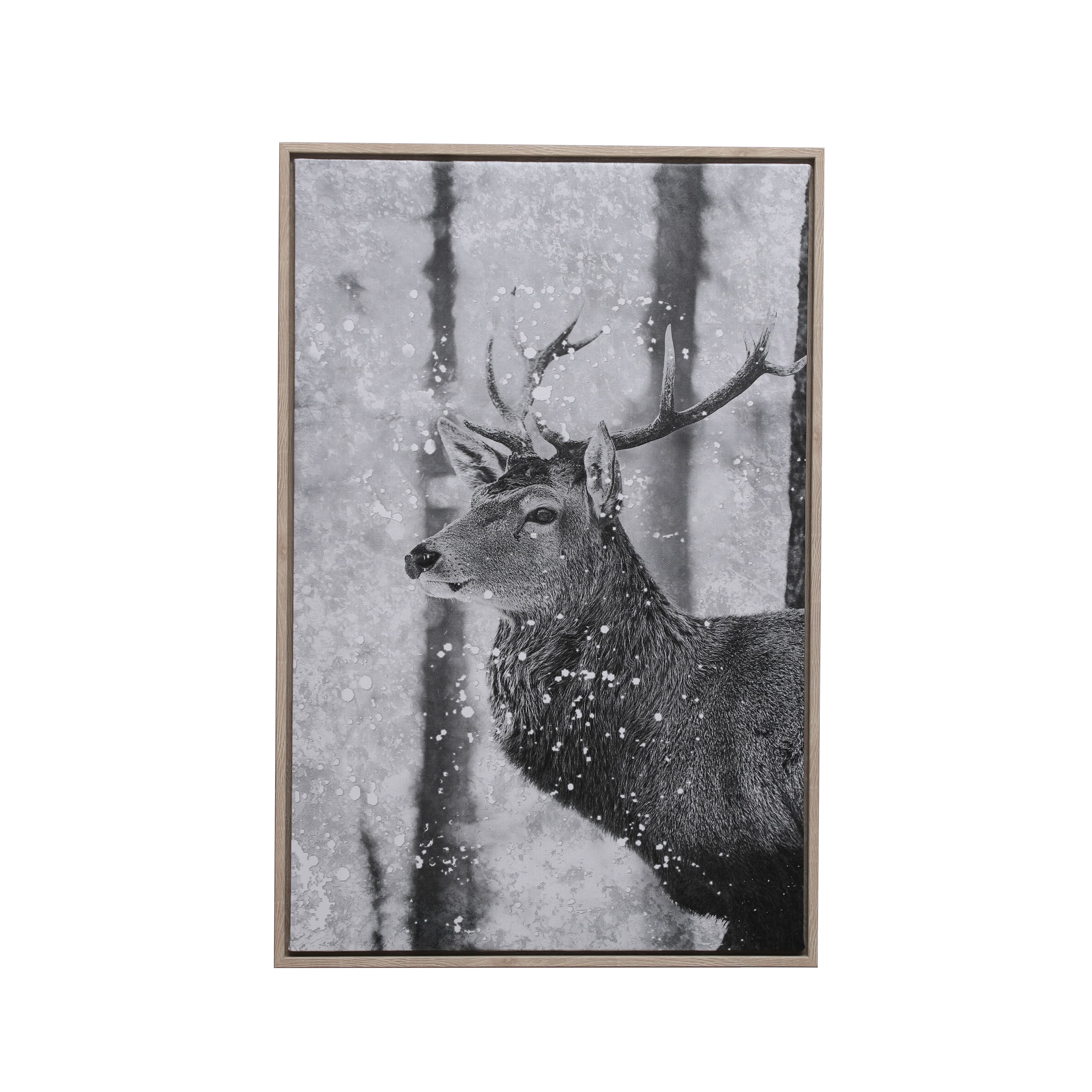 Deer in Snow Canvas Wall D&#xE9;cor by Ashland&#xAE;