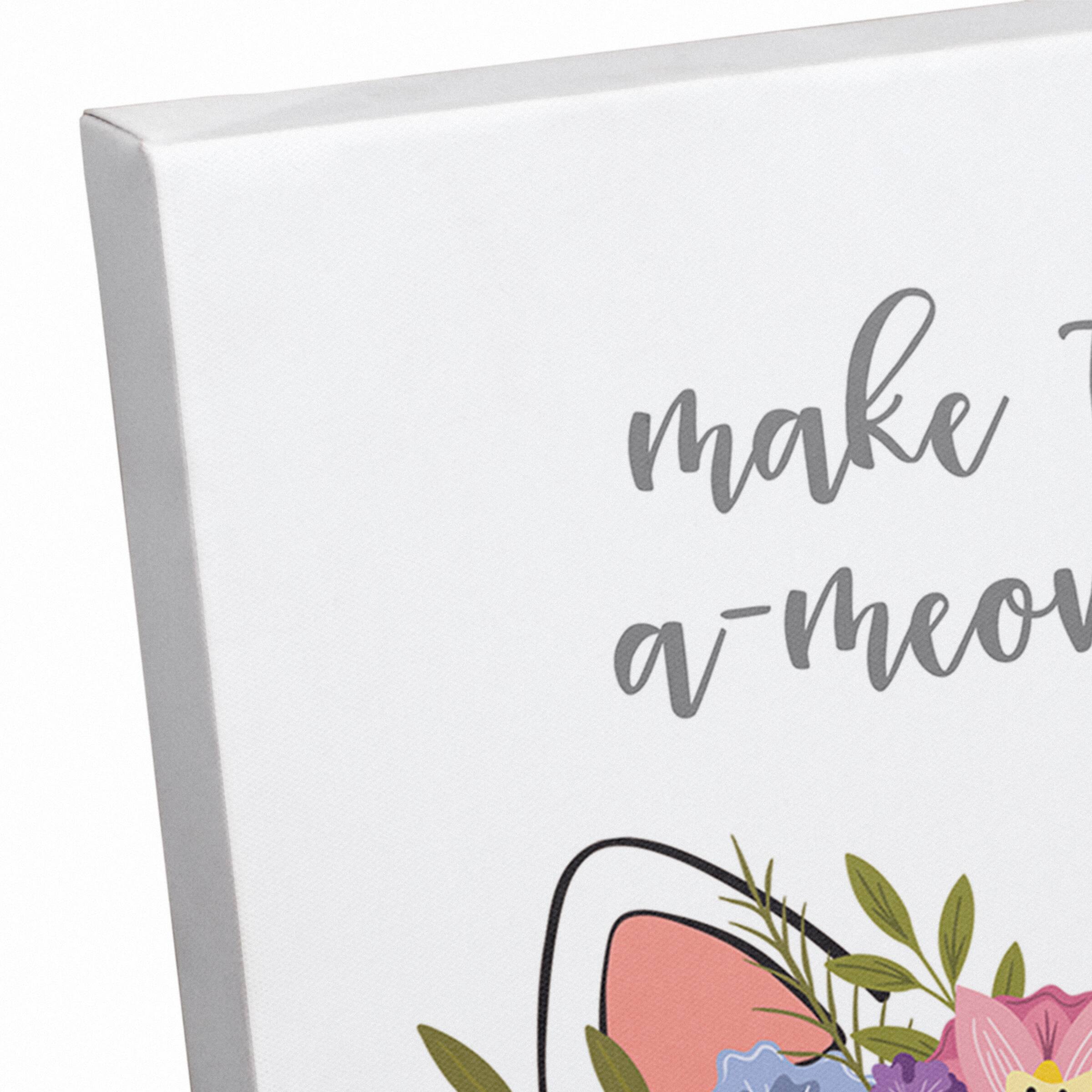 Make Today A Meow-Zing Canvas Wall Art