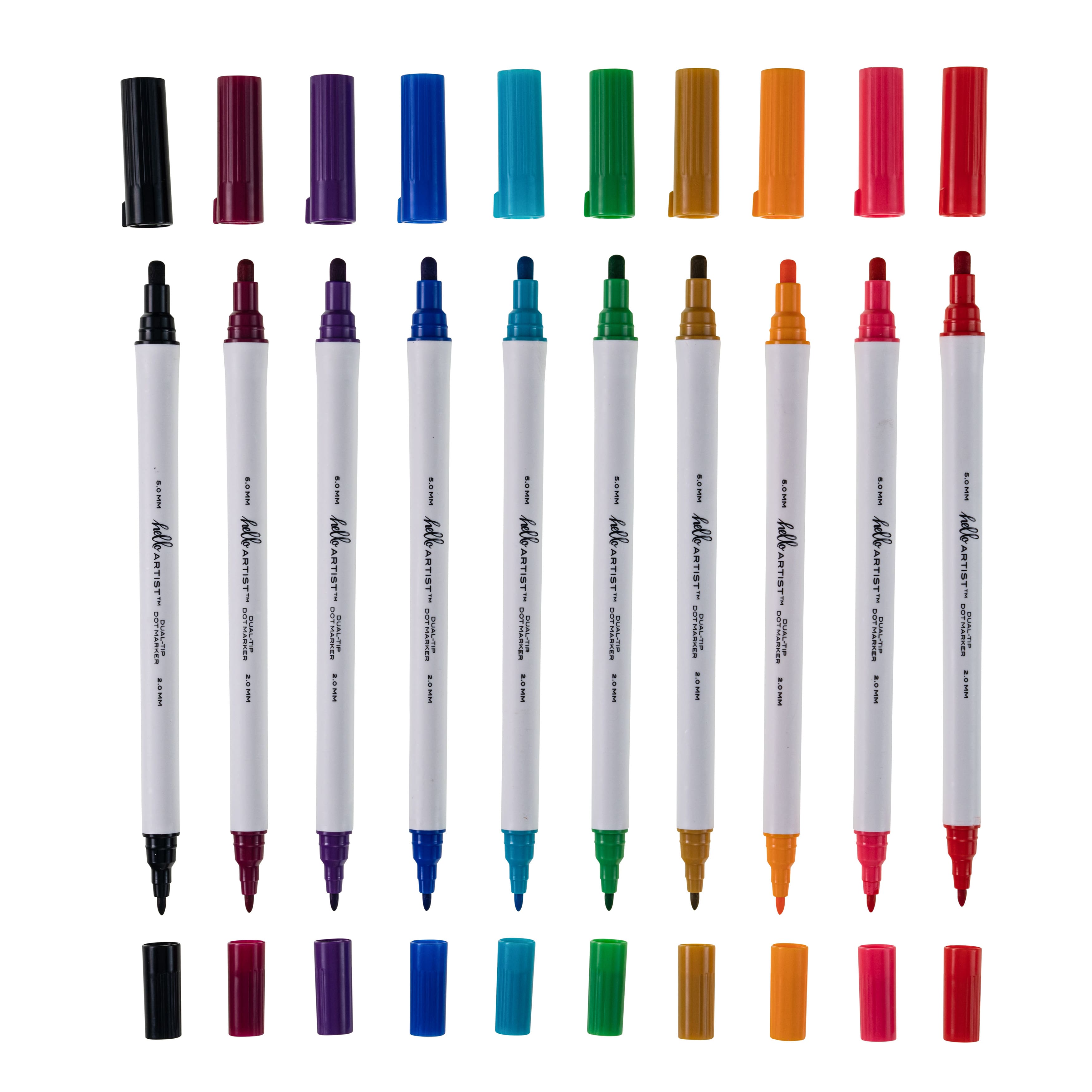 Hello, Artist!&#x2122; 10-Color Dual-Tip Dot Markers Set