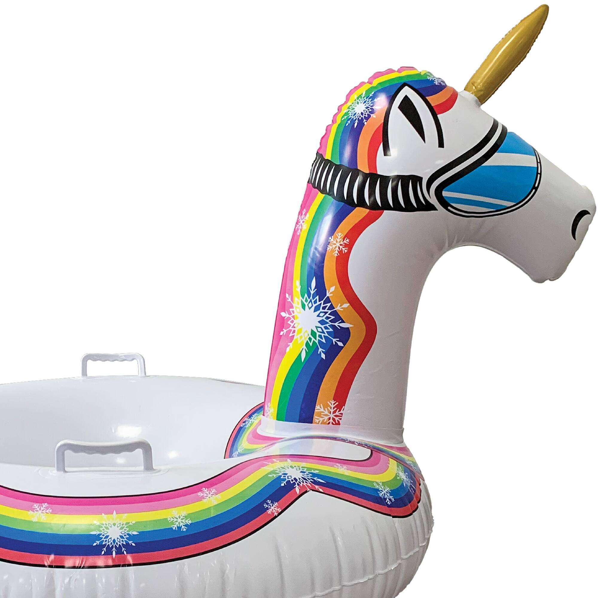SNOWFUN Inflatable Unicorn Snow Tube