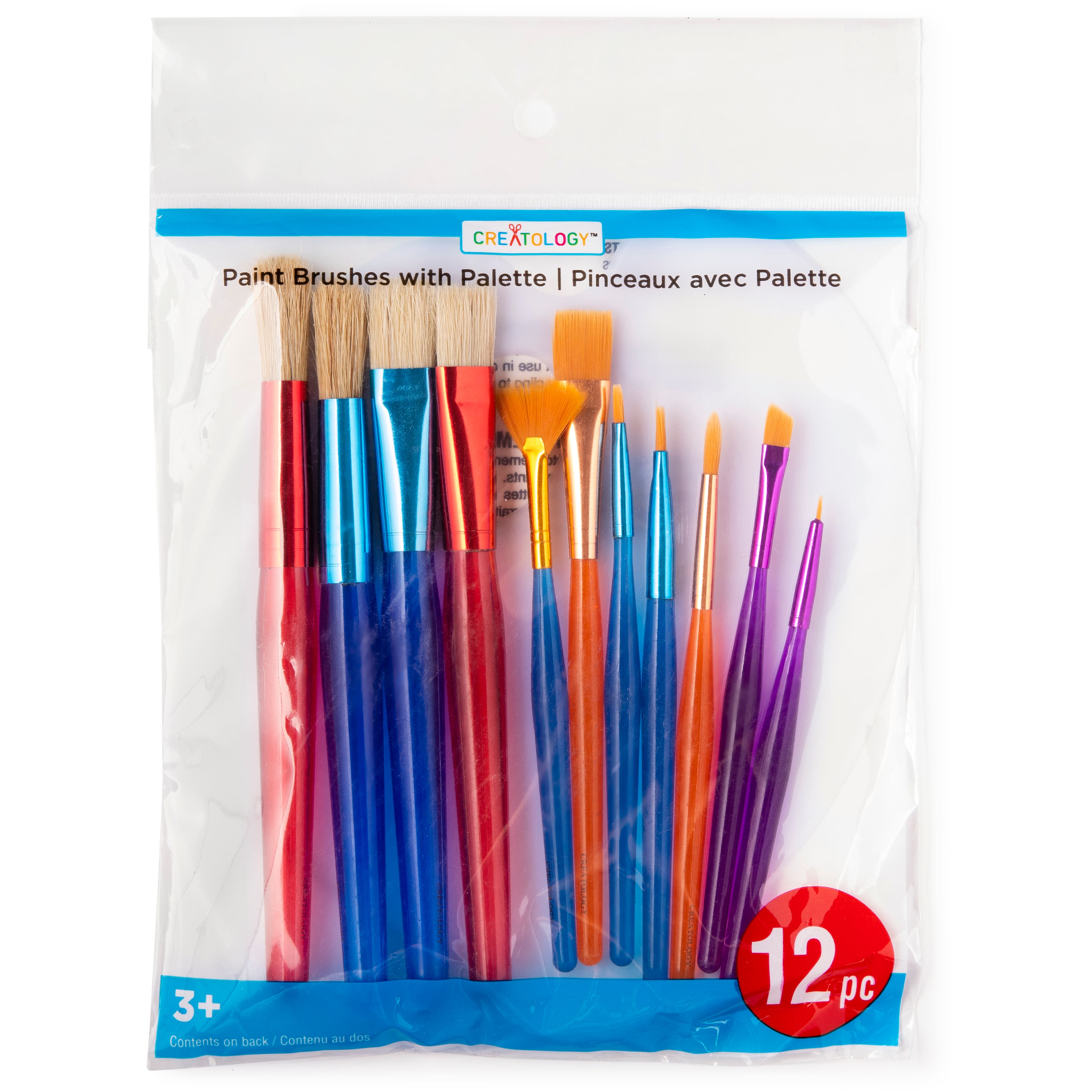 12 Pack: Paint Brushes with Palette Kit by Creatology®