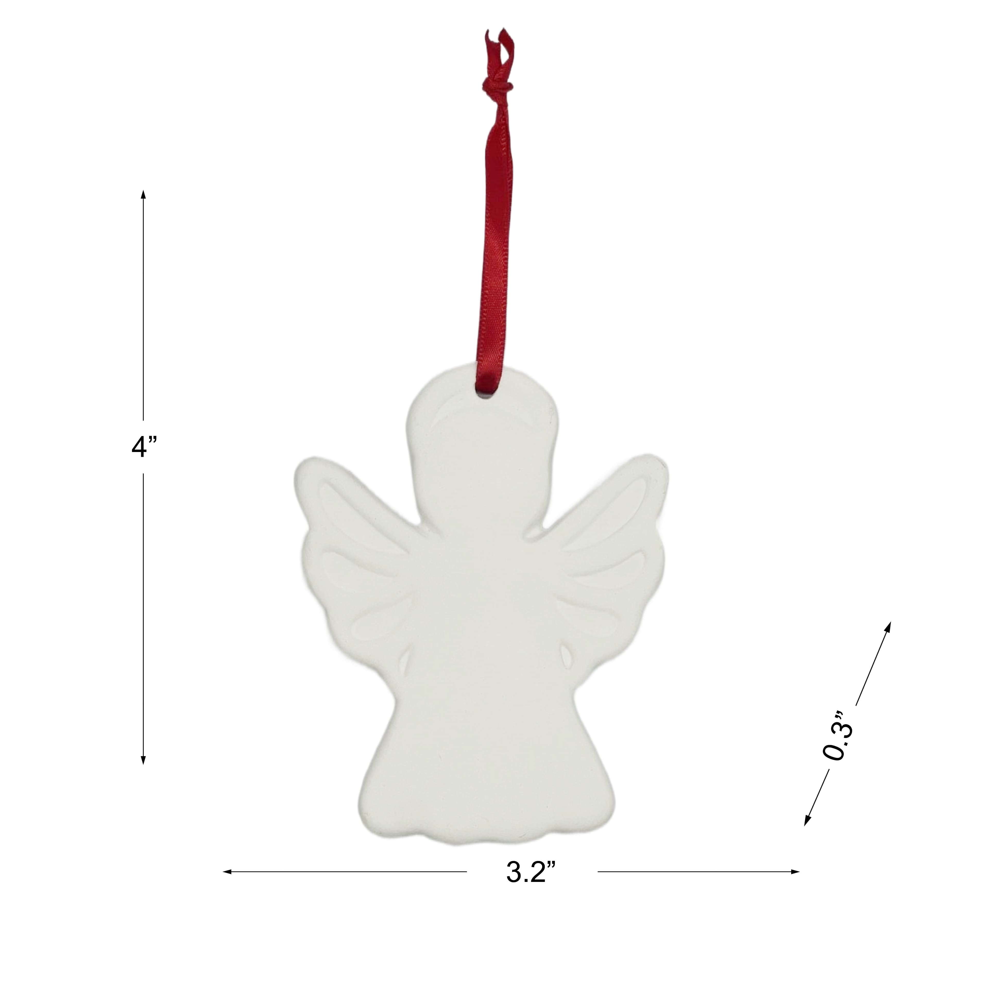 4&#x22; DIY Ceramic Angel Ornament by Make Market&#xAE;