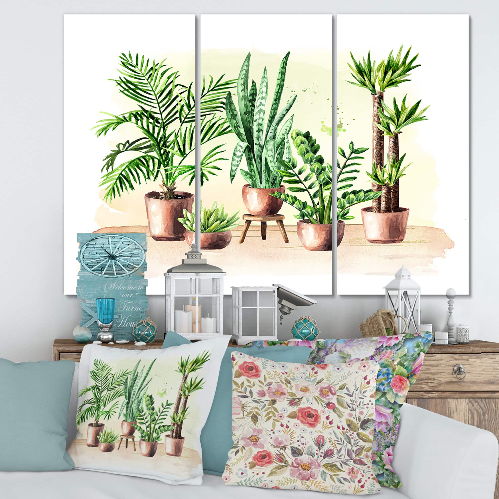 Designart - Indoor Green Home House Plants I