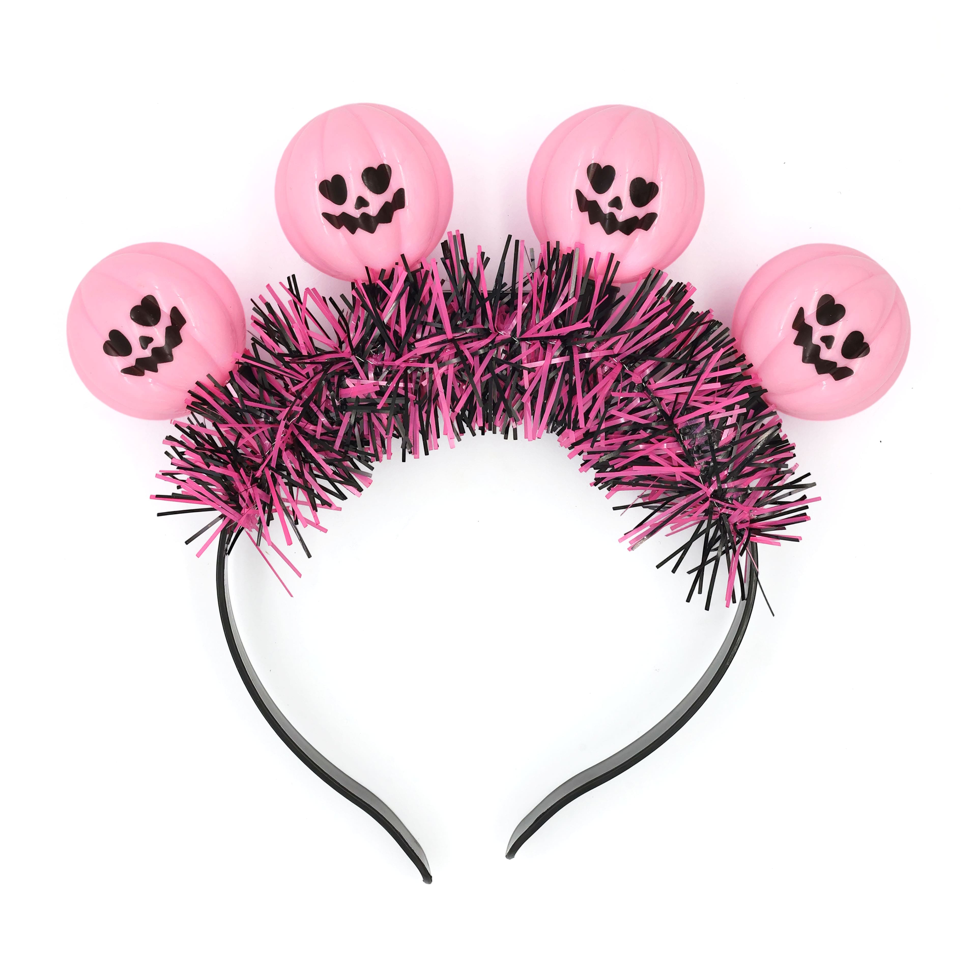 Pink Jack-o&#x27;-Lanterns Light-Up Headband by Celebrate It&#x2122;