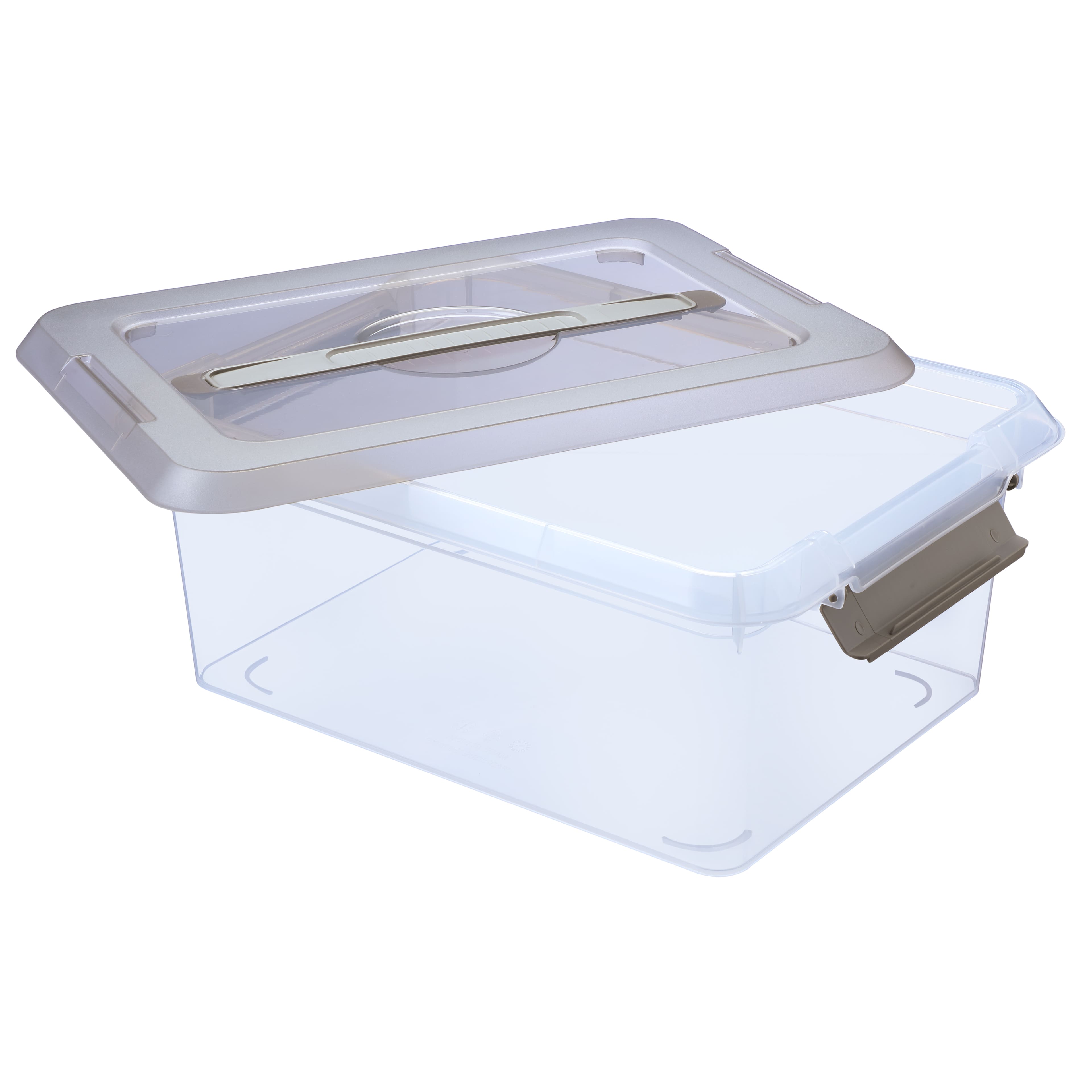 10 Pack: 14.5qt. Greige Latching Storage Bin by Simply Tidy&#xAE;