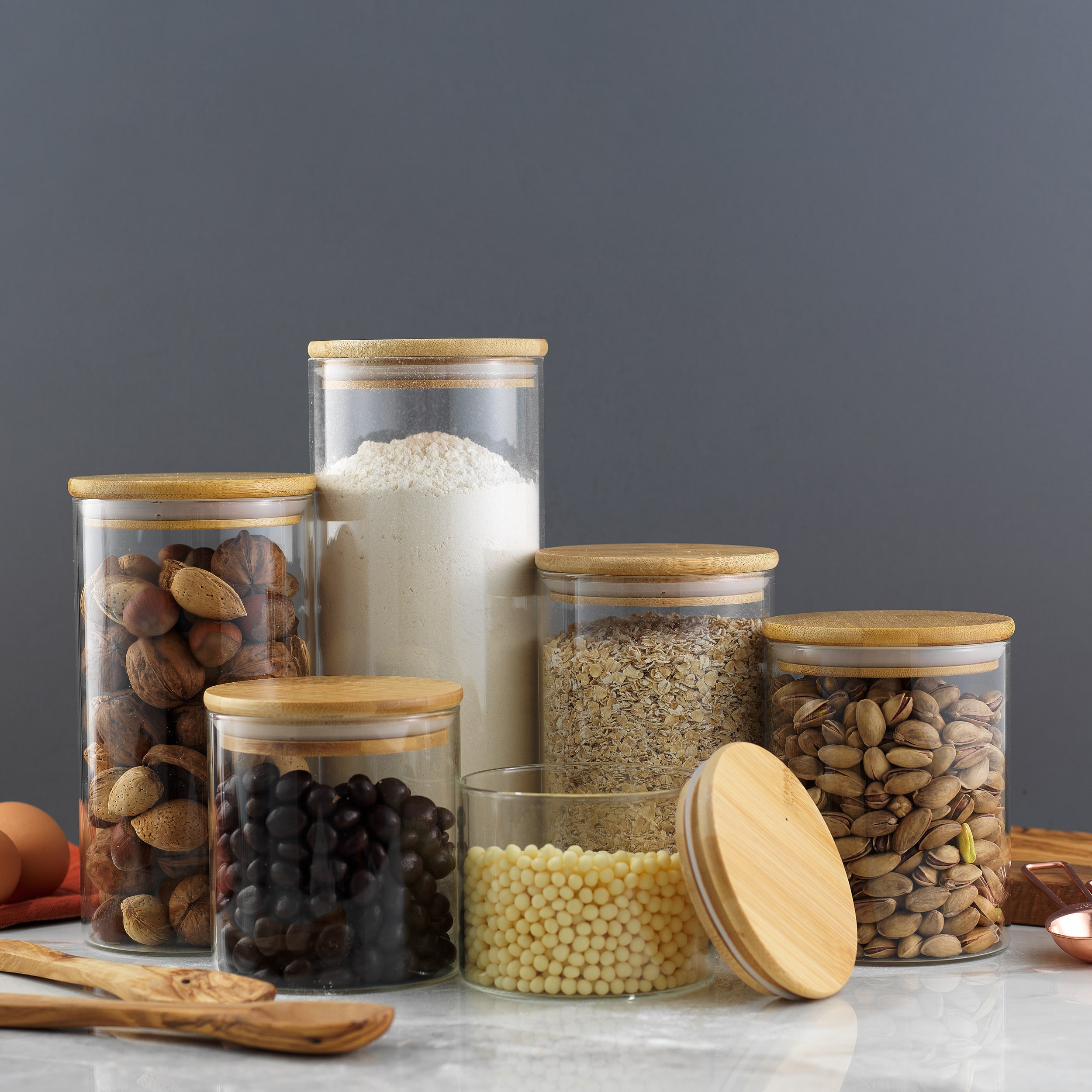 JoyJolt® Airtight Storage Jars with Clamp Lids Set