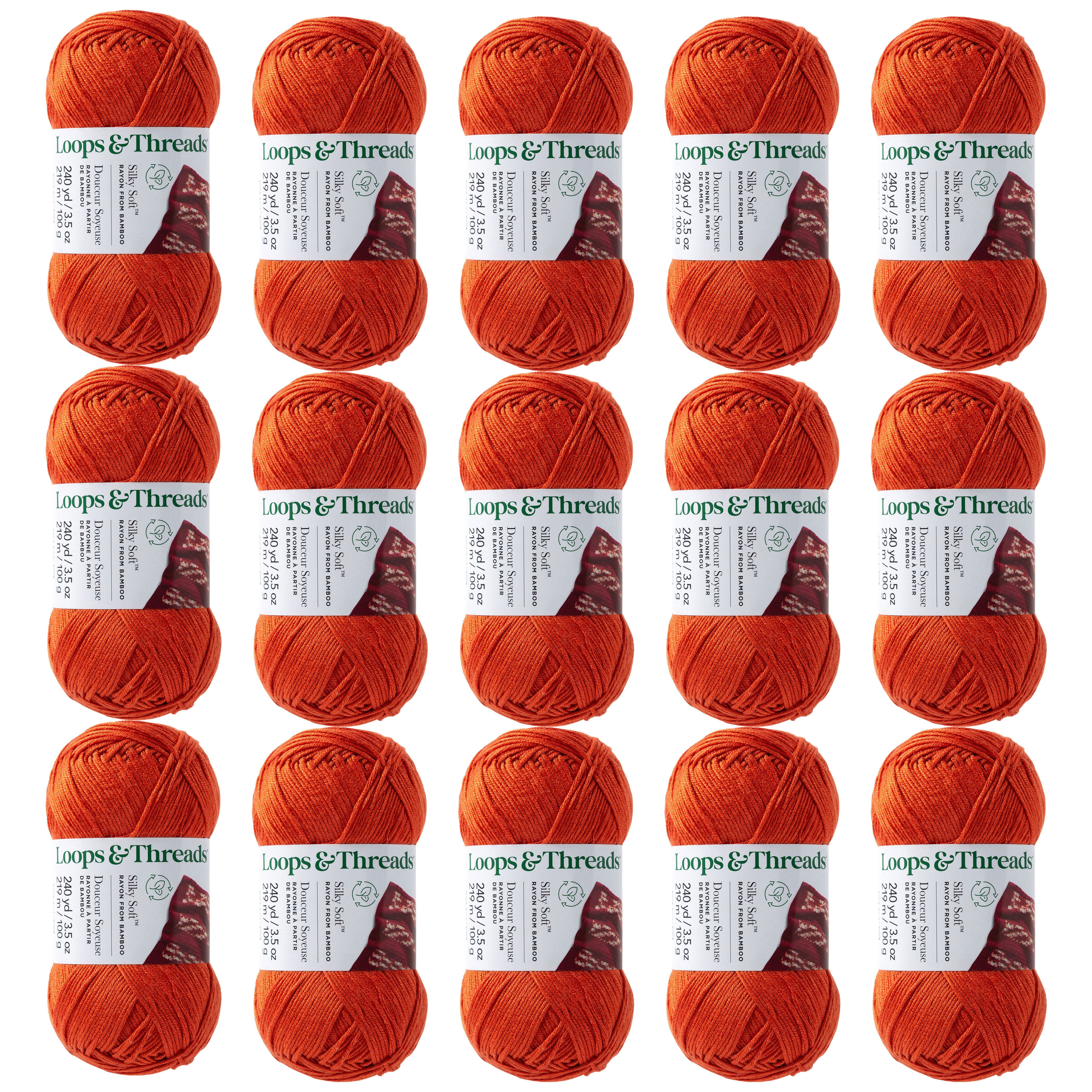 15 Pack: Silky Soft™ Yarn by Loops & Threads®