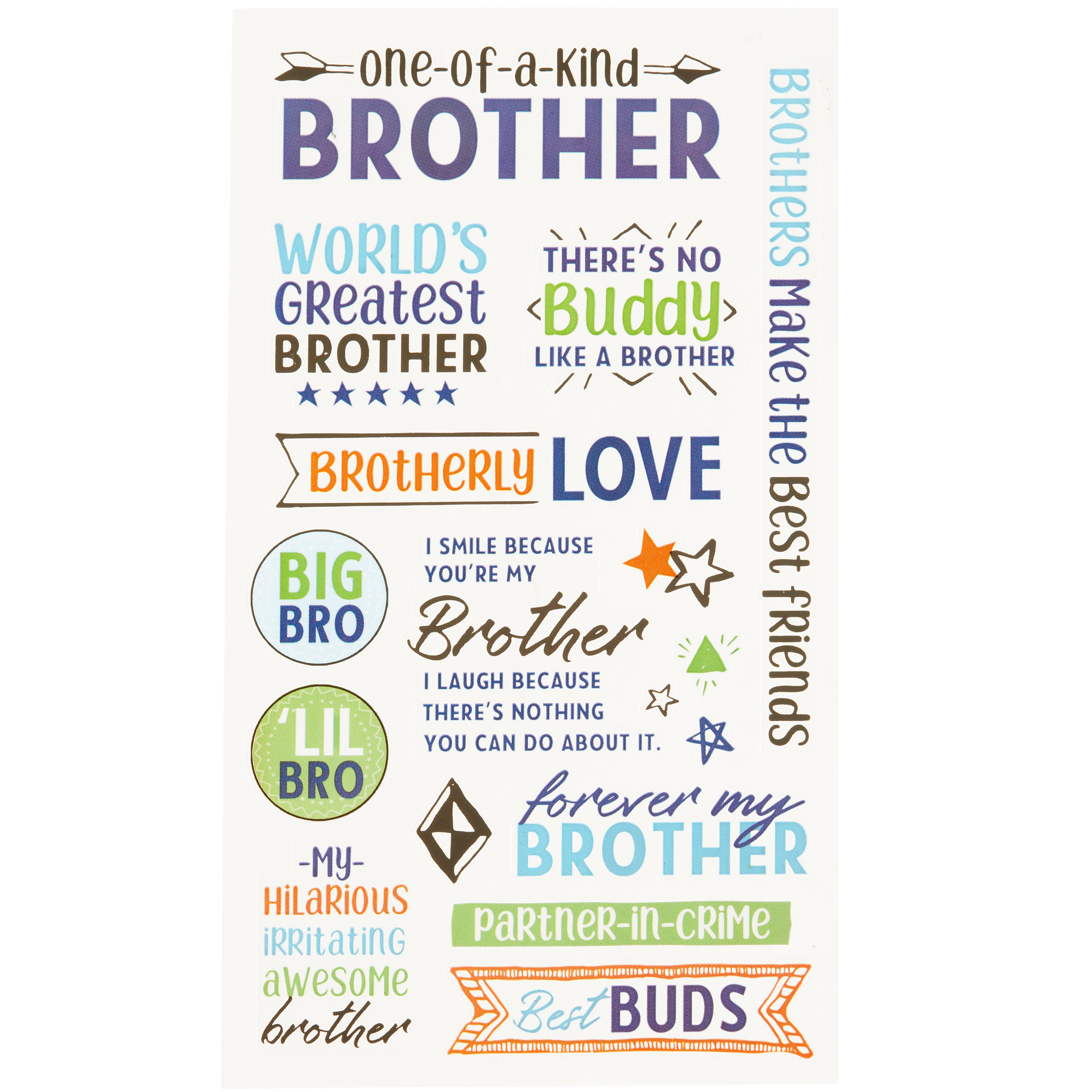 12 Pack: Brother Stickers by Recollections™