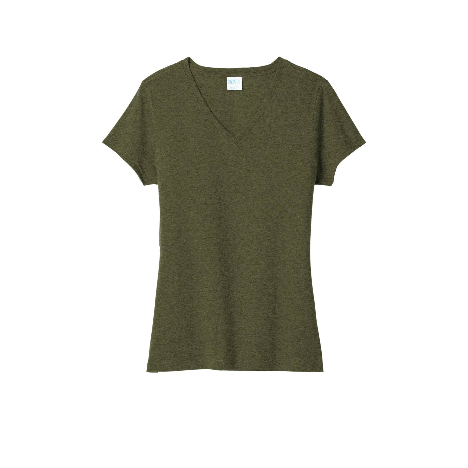 Port & Company® Women's Tri-Blend V-Neck T-Shirt