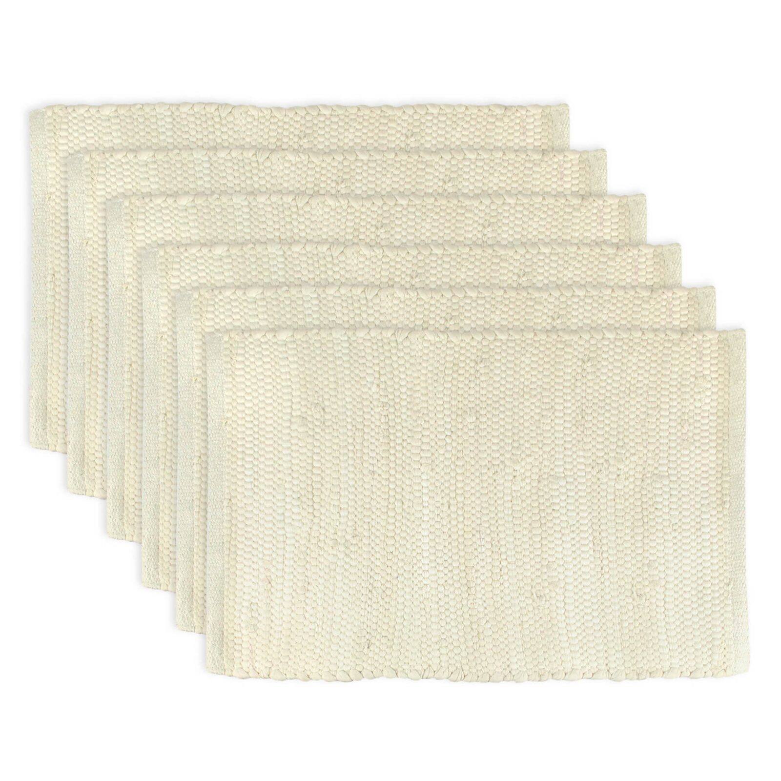 DII® Solid Natural Chindi Placemats, 6ct.