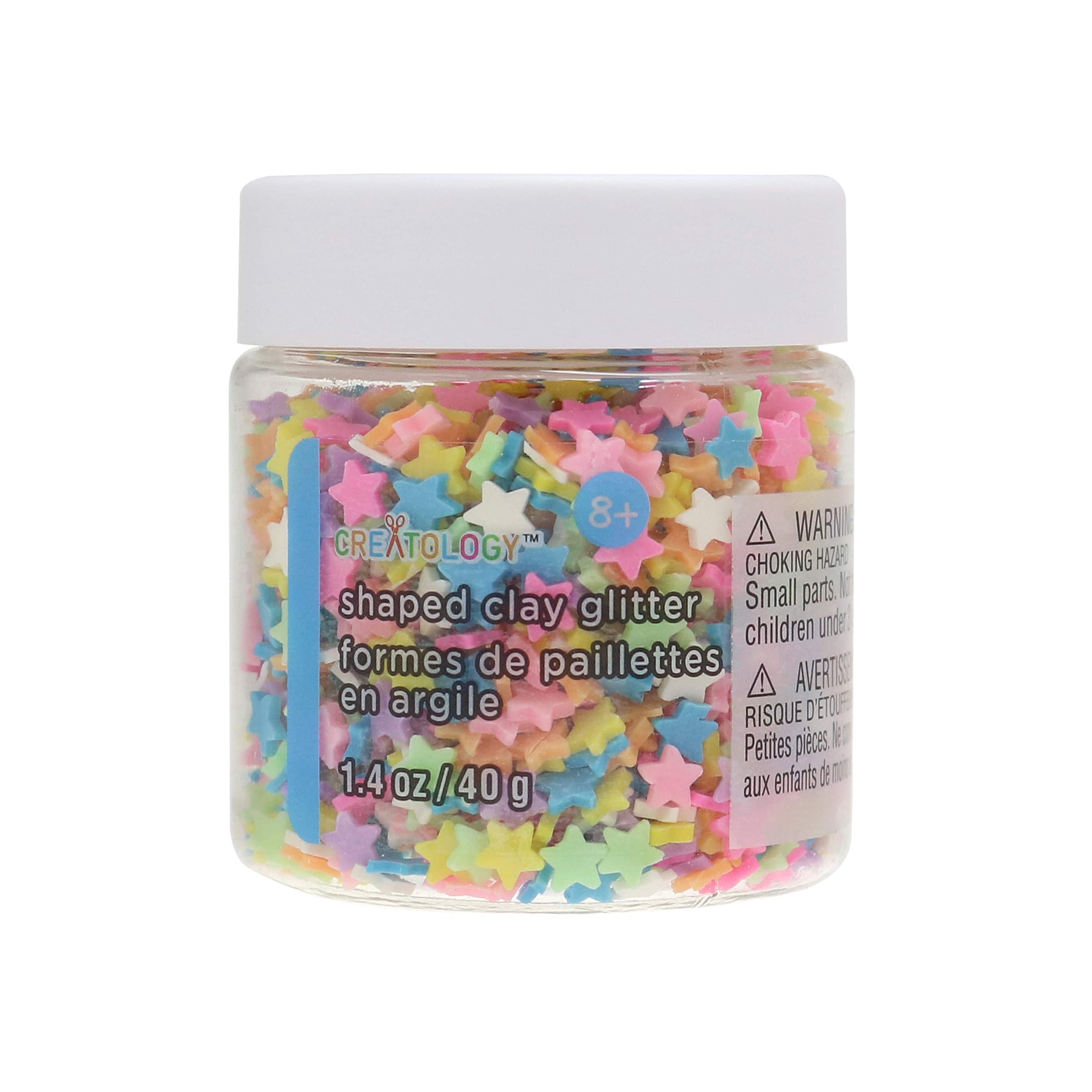12 Pack: Star Shaped Clay Glitter by Creatology™