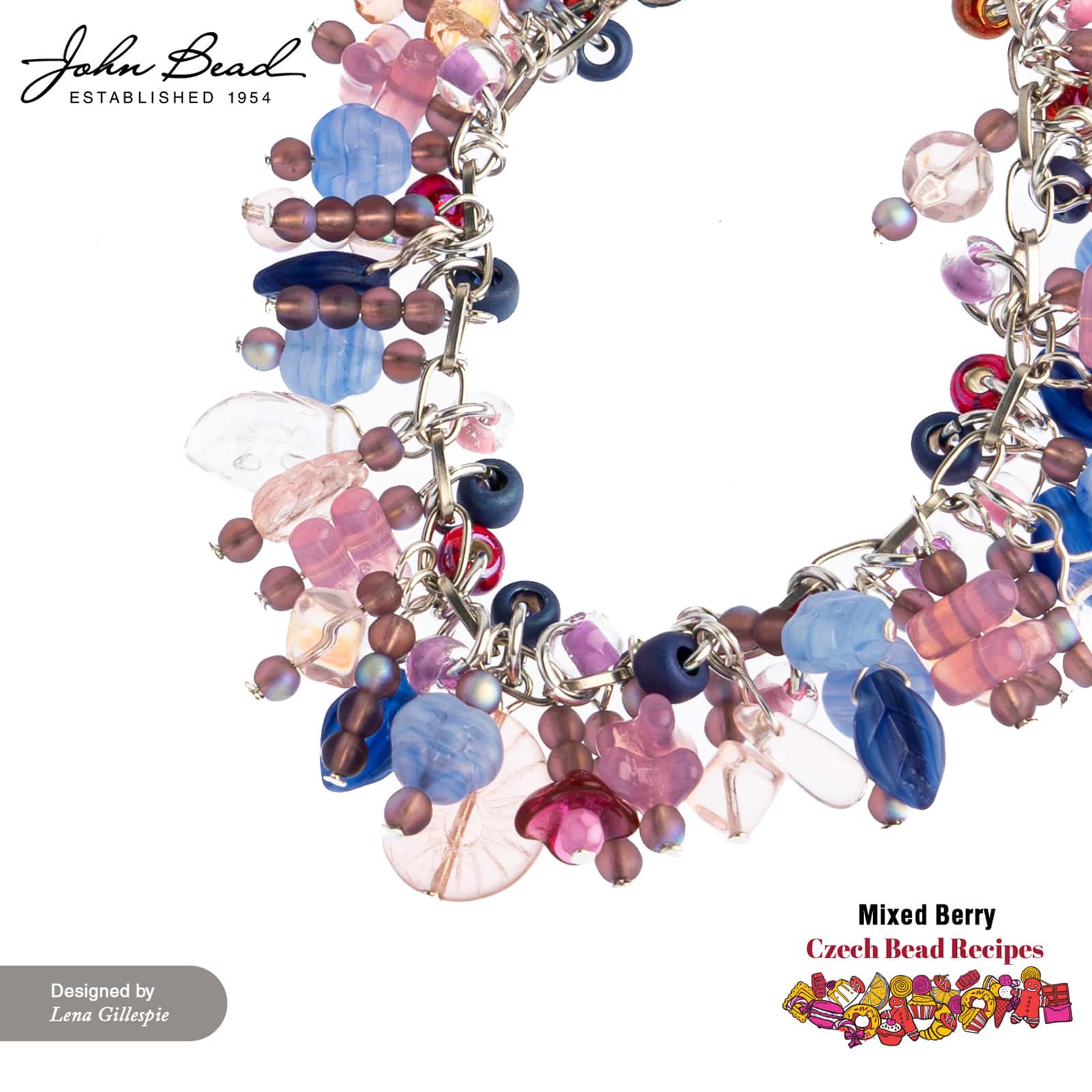 John Bead Czech Glass Recipe Box Beading Kit