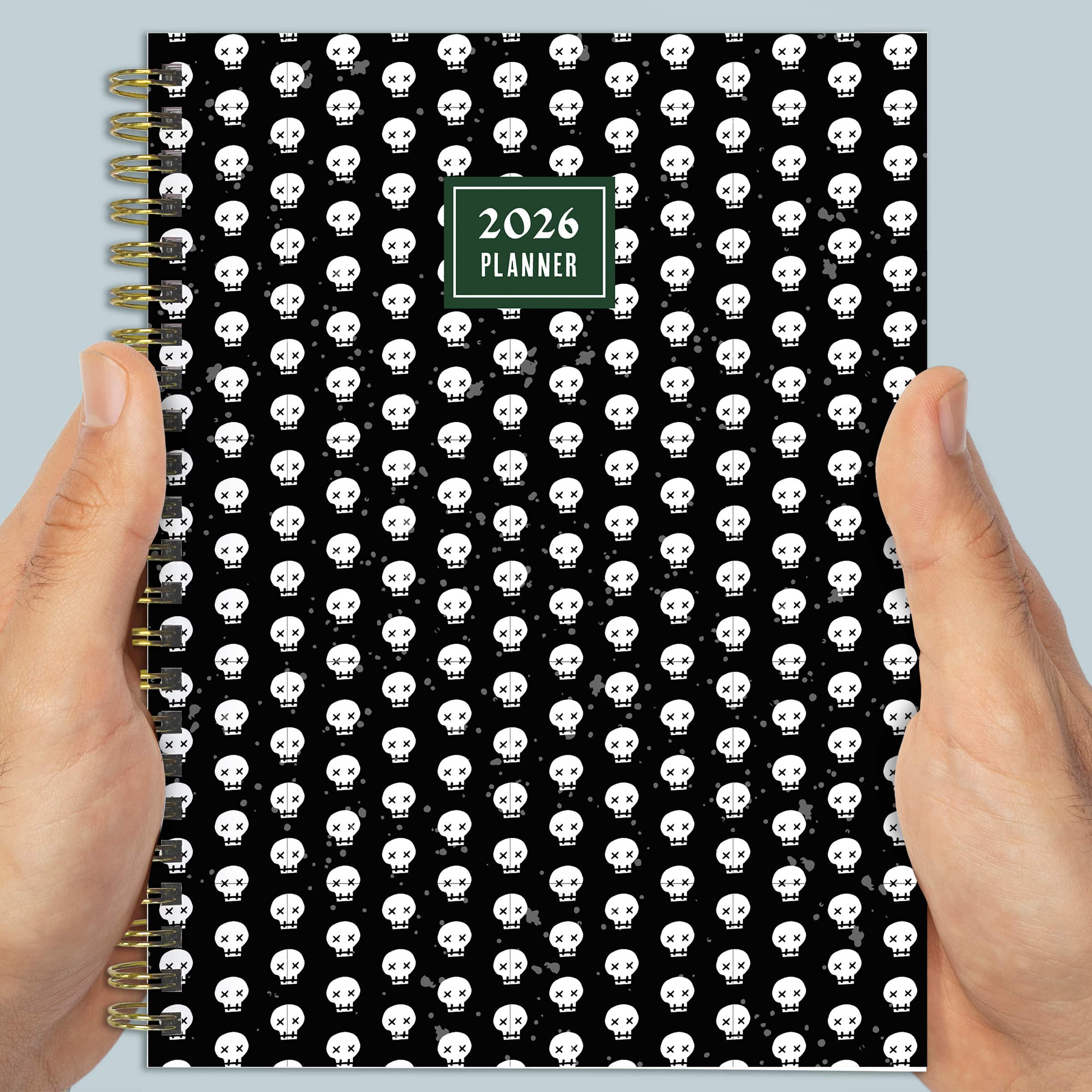 2026 Skulls &#x26; Spells Medium Weekly Monthly Planner