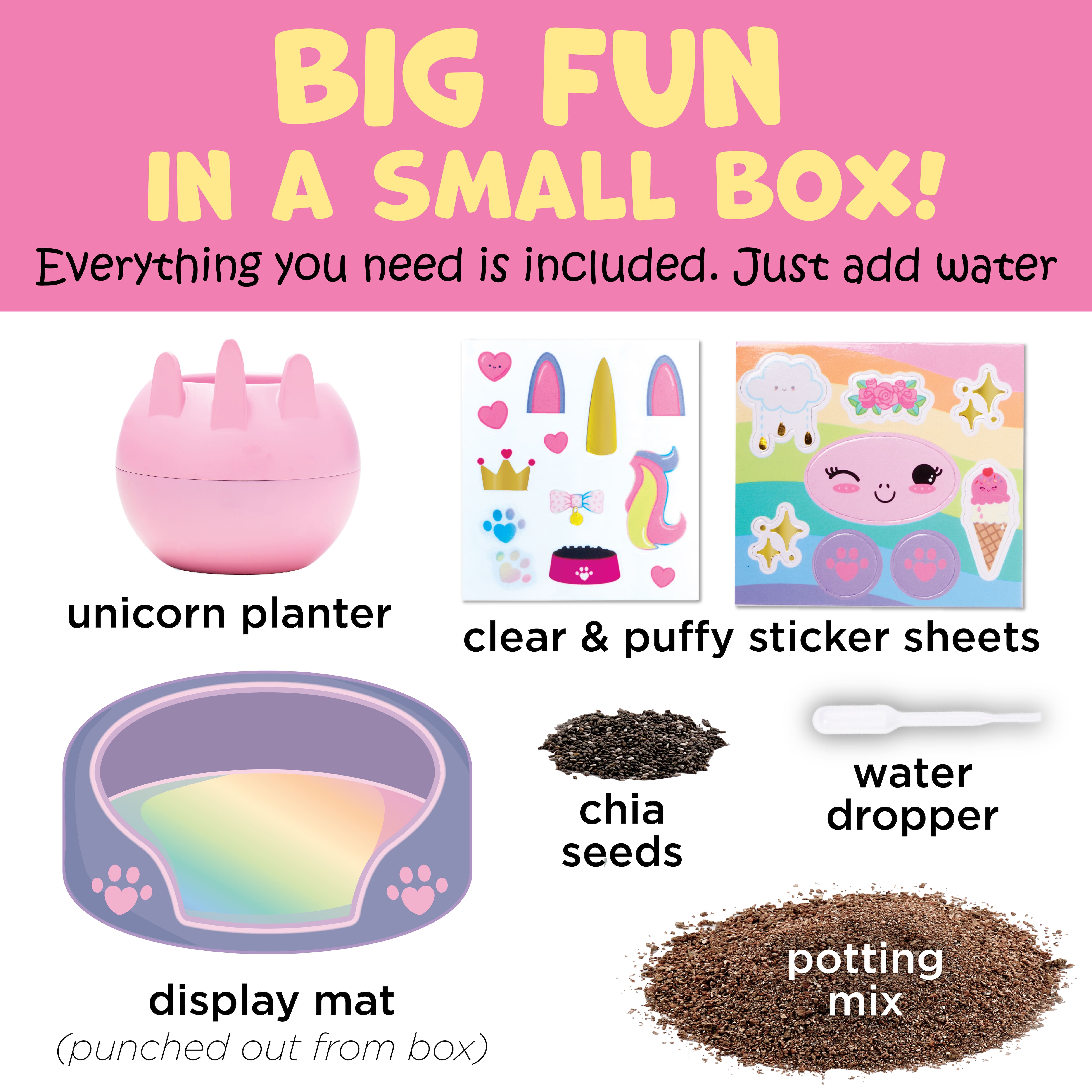 Creativity for Kids&#xAE; Plant-a-Pet Kawaii Unicorn Kit