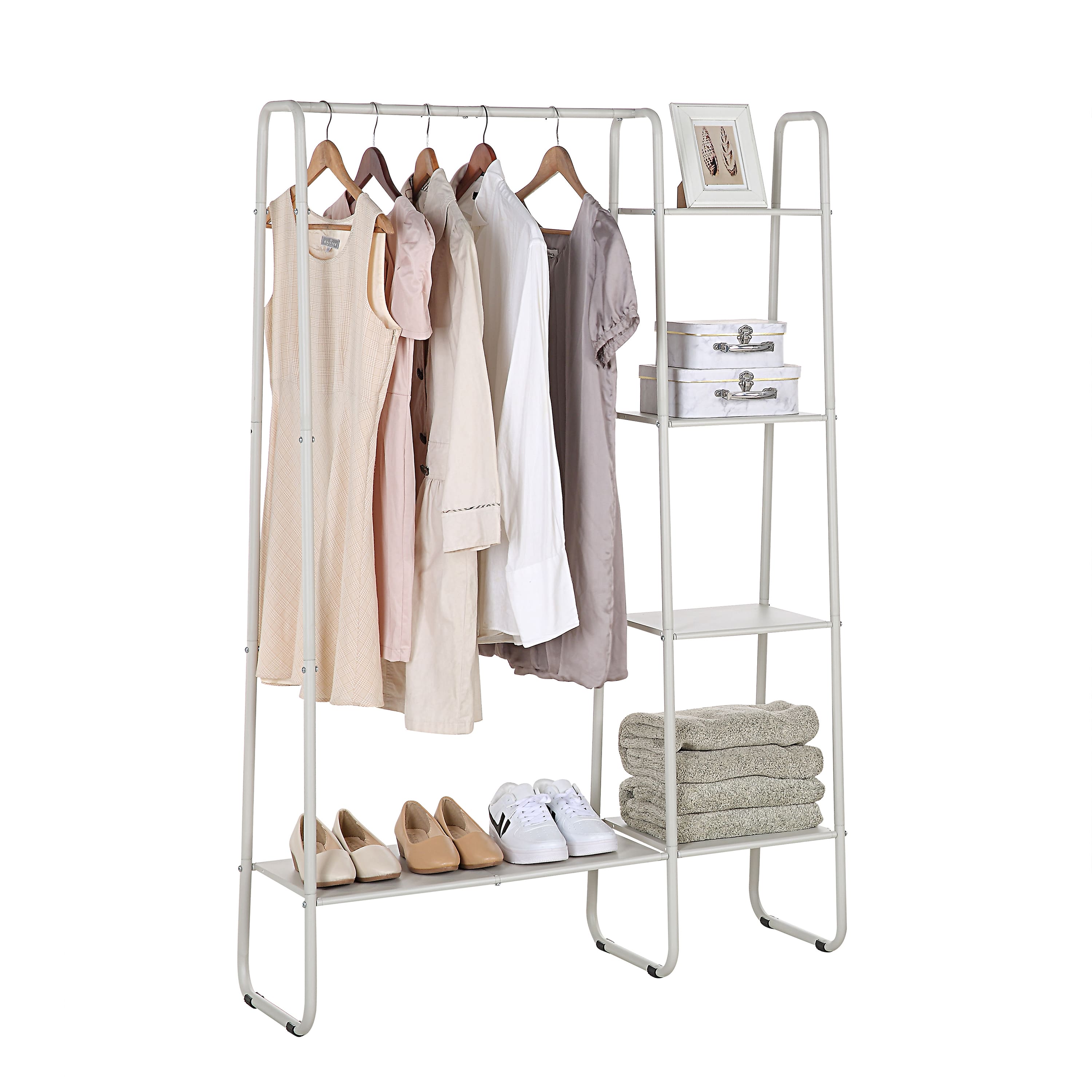 SunnyPoint 4-Tier Shelf Garment Rack
