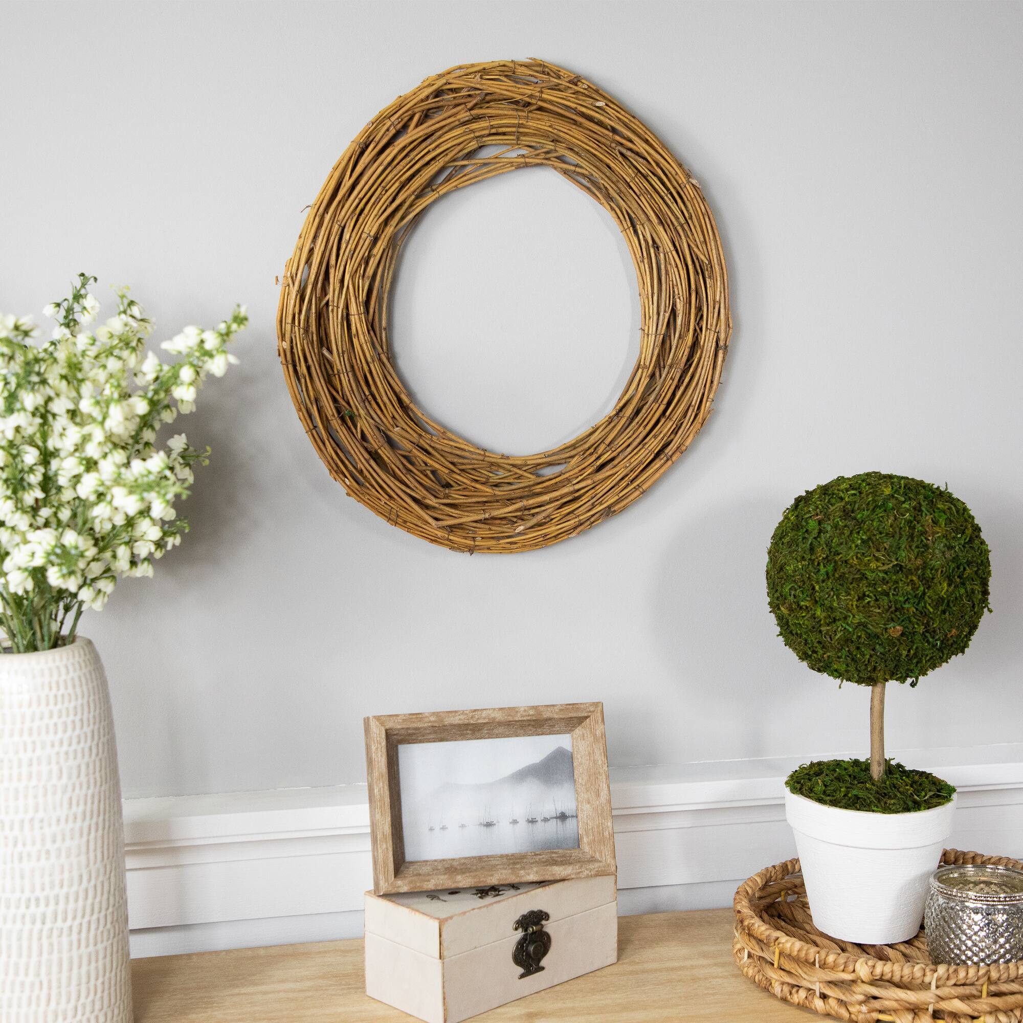 15" Unlit Natural Grapevine & Twig Artificial Spring Wreath