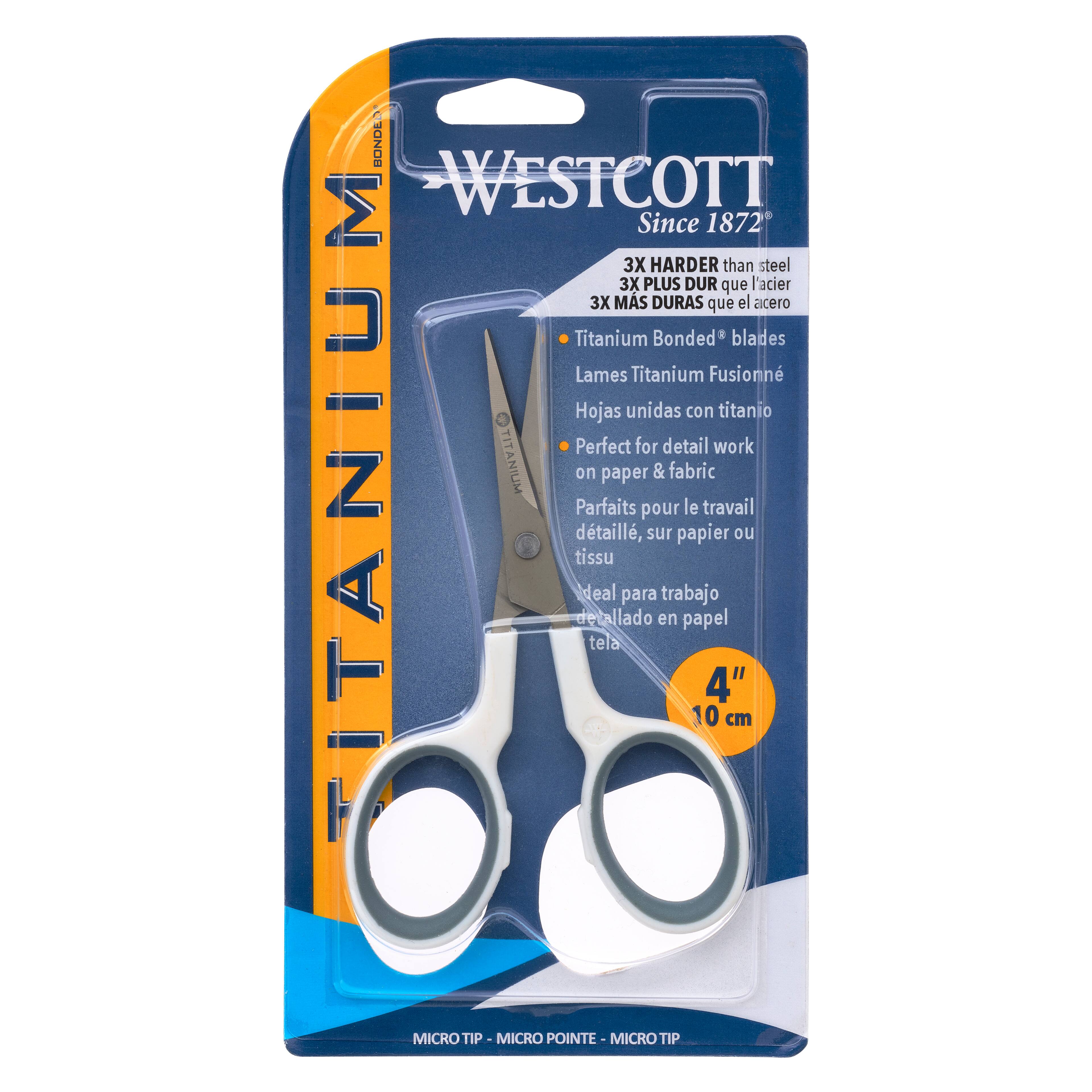 6 Pack: Westcott&#xAE; Straight Titanium Scissors