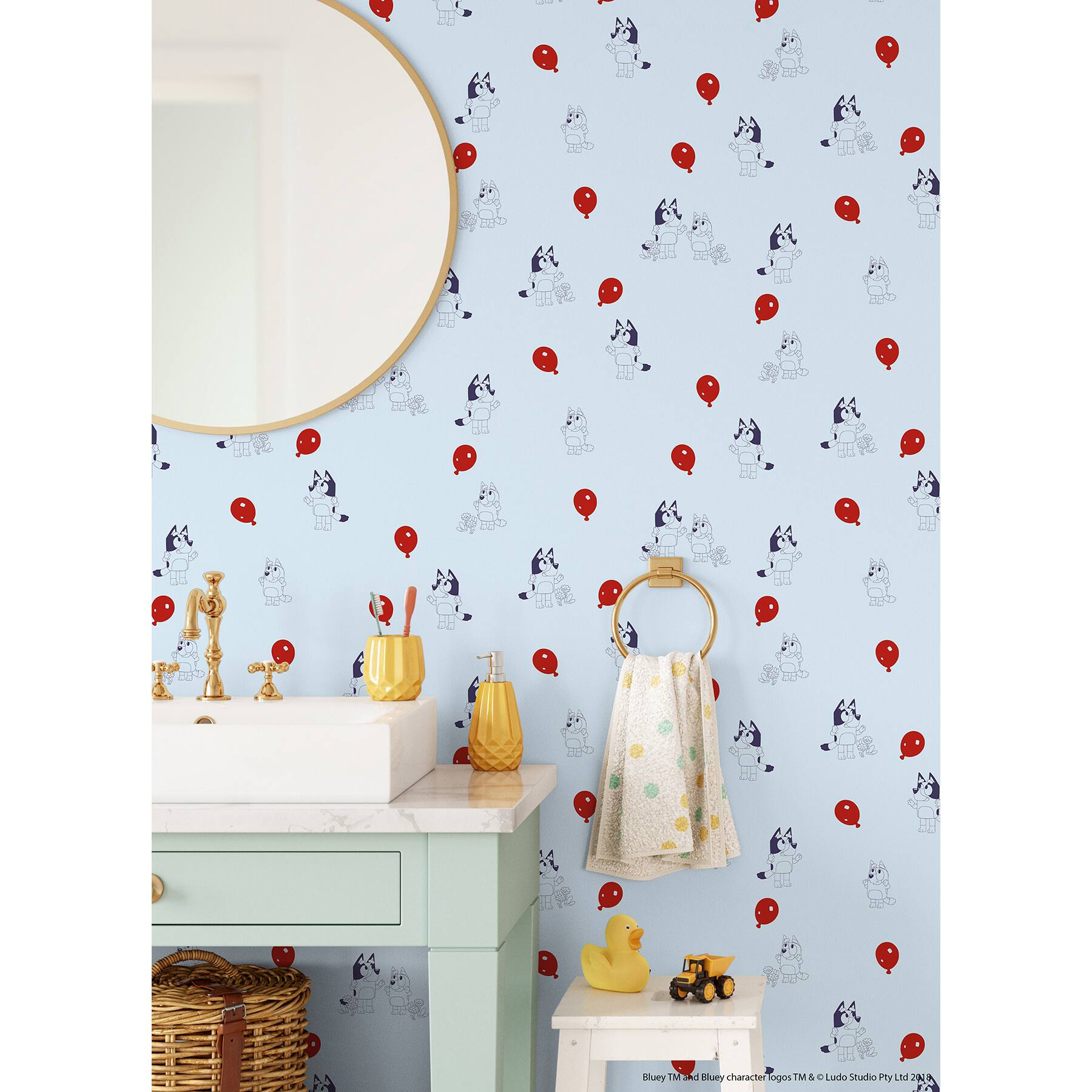 RoomMates Bluey Keepy Uppy Peel & Stick Wallpaper