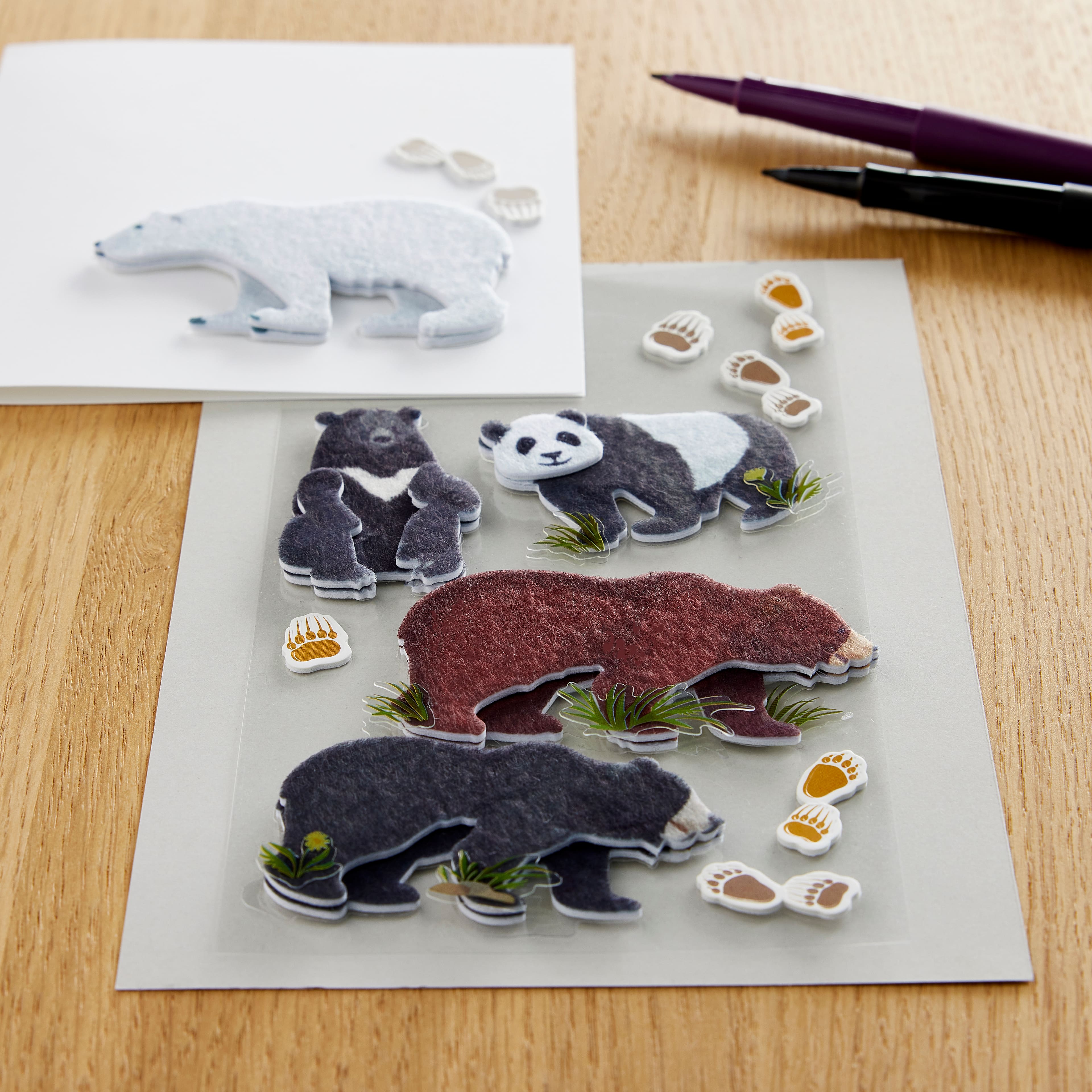 12 Pack: Bear Stickers by Recollections™