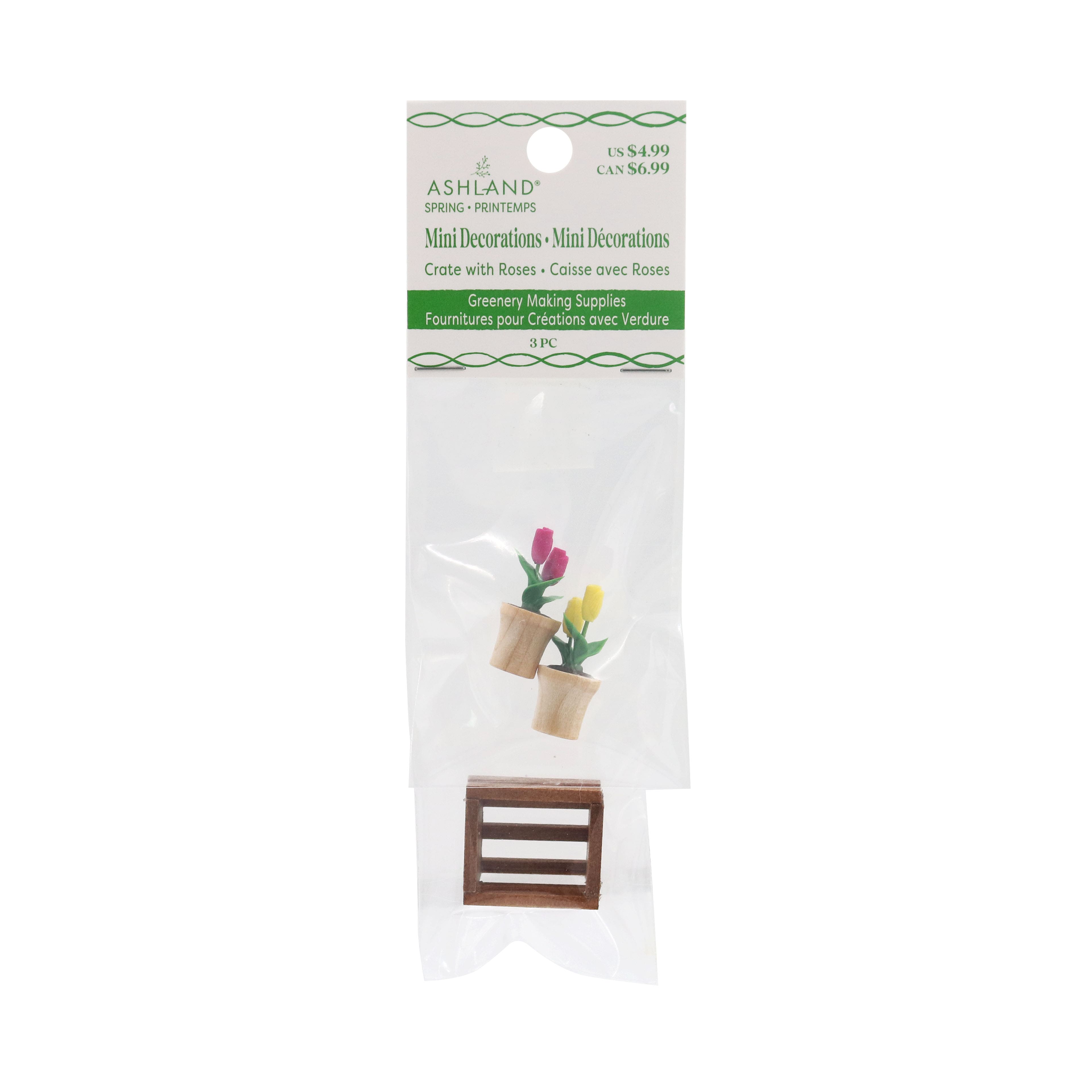 Mini Crate with Roses Decoration by Ashland&#xAE;
