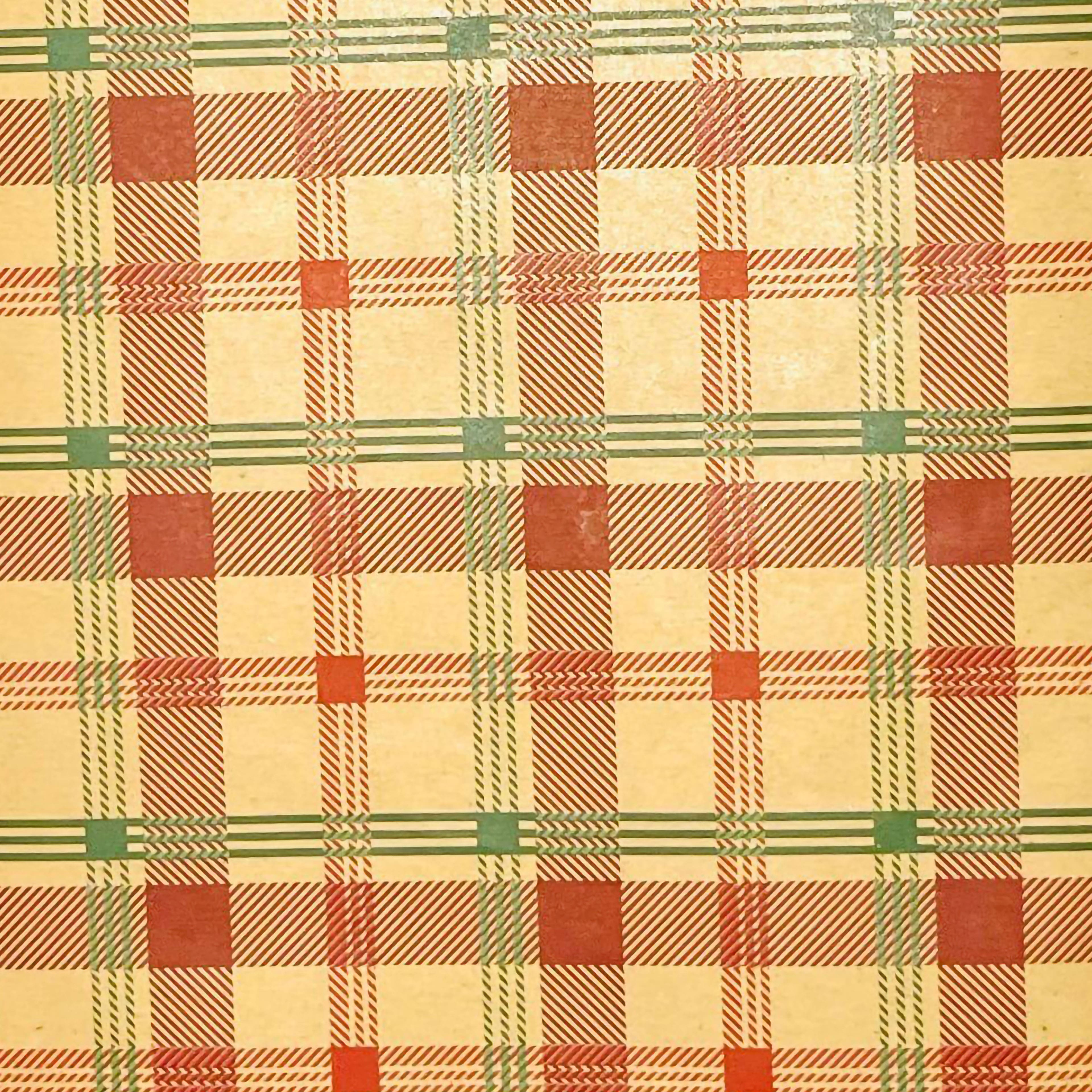 Red & Green Plaid Kraft Premium Gift Wrap by Celebrate It™