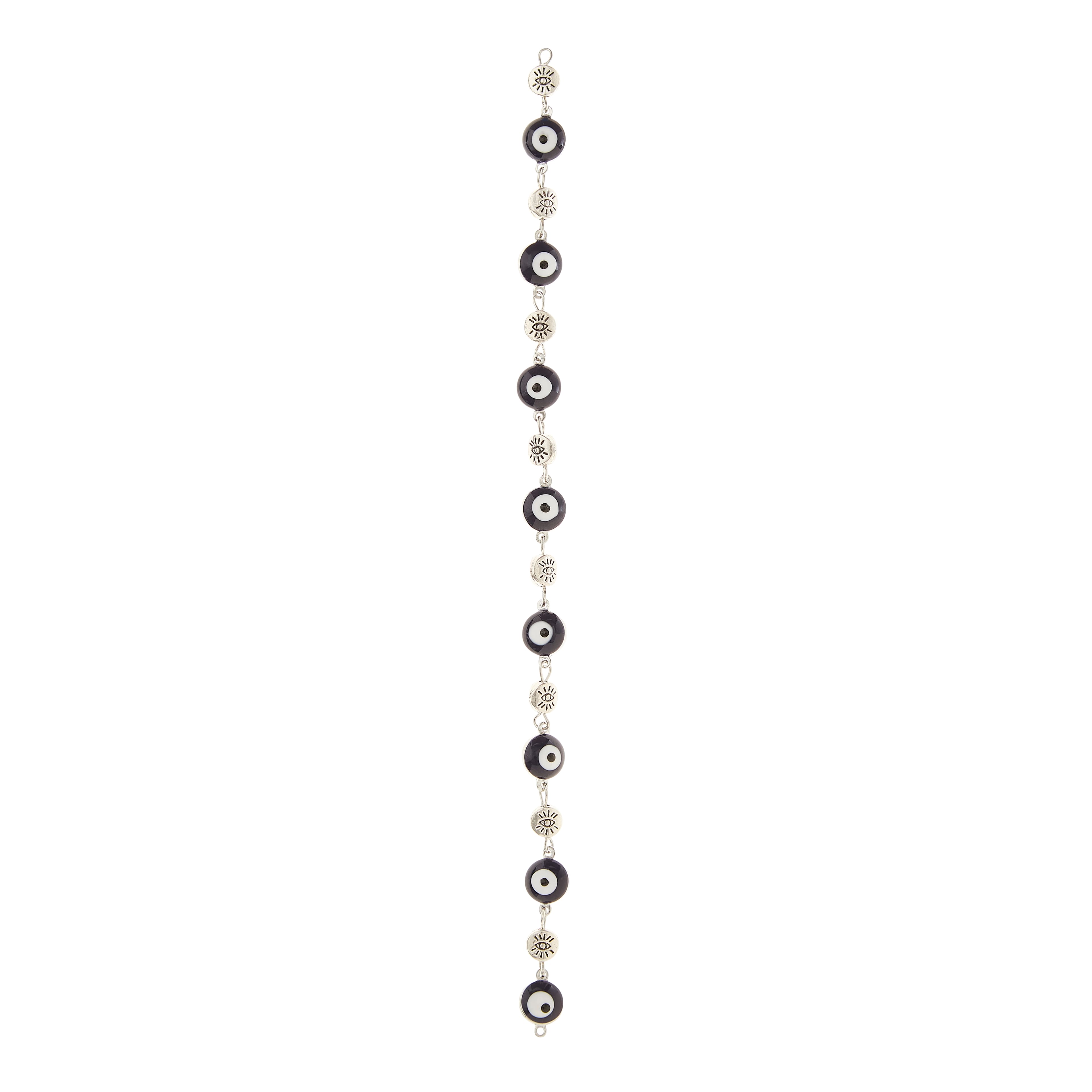 Rhodium Antique Metal Evil Eye Beads by Bead Landing™