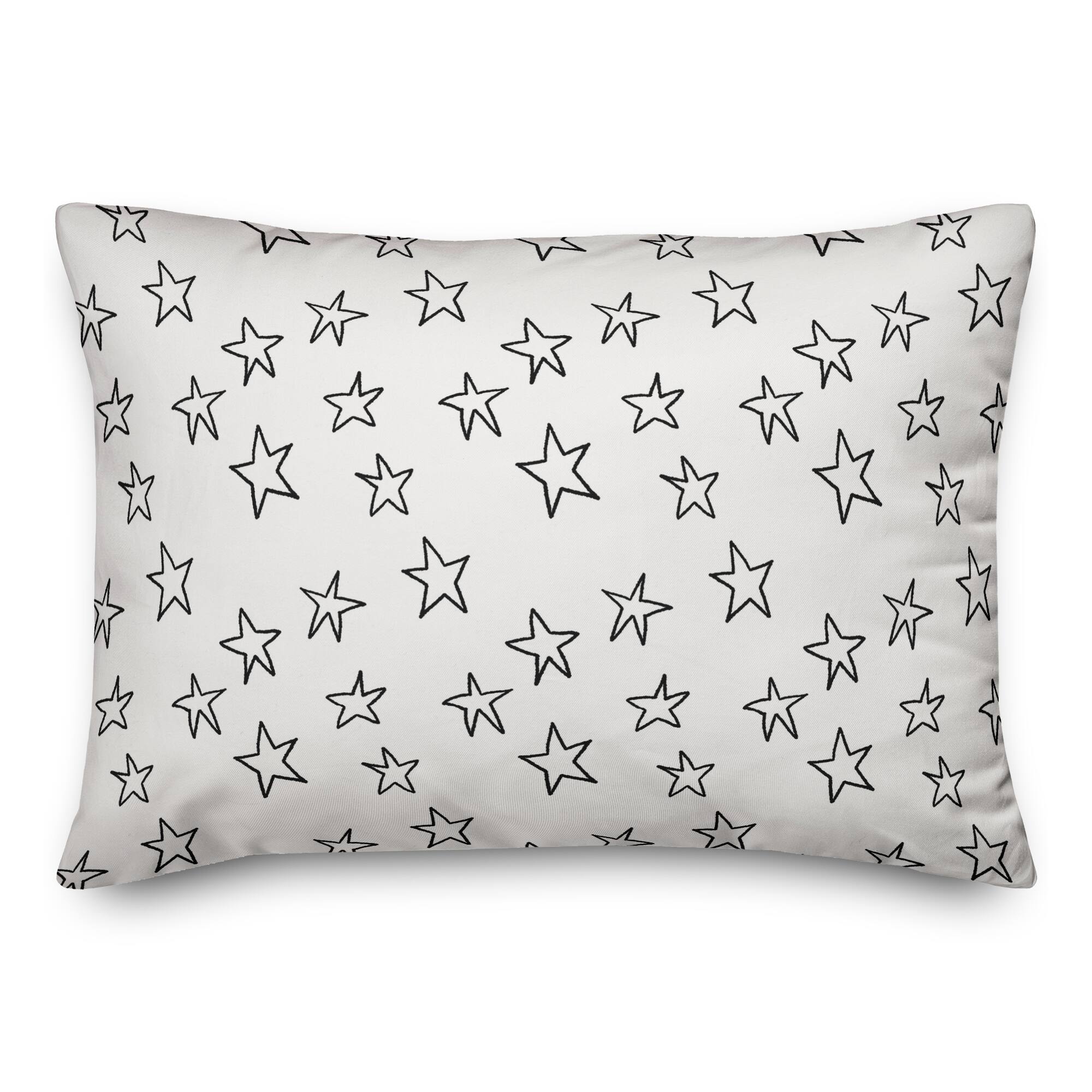 Grey star pillow fashion