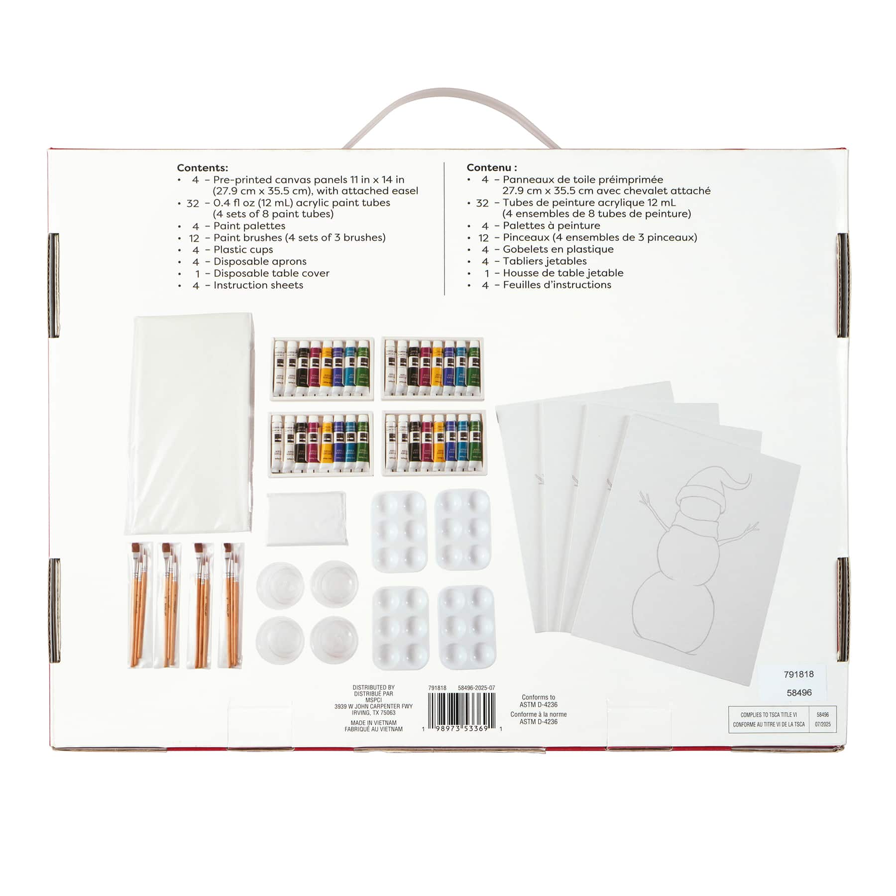 Snowman Paint Party Kit by Artist&#x27;s Loft&#x2122;