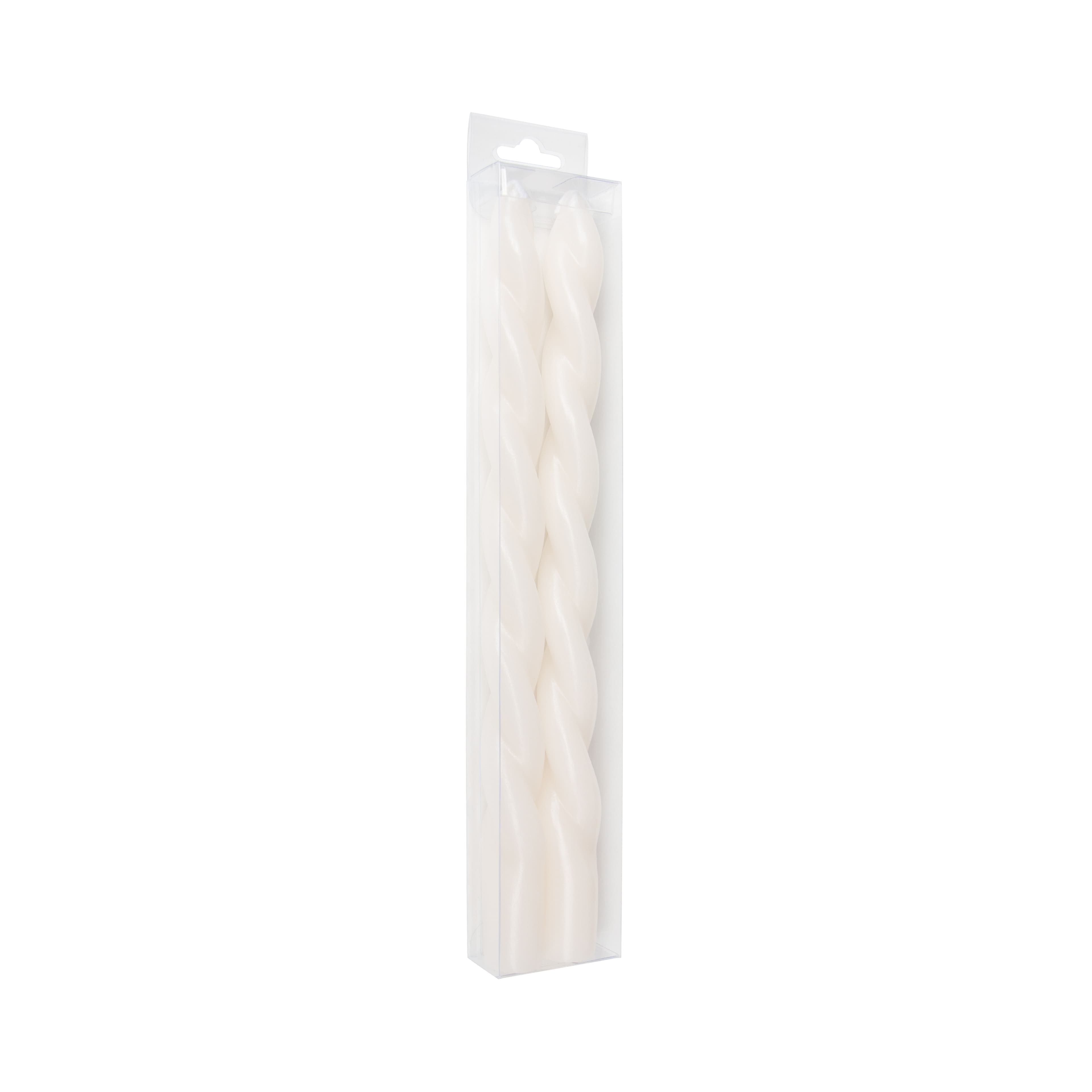 10&#x22; Unscented Twist Taper Candles, 2ct. by Ashland&#xAE;
