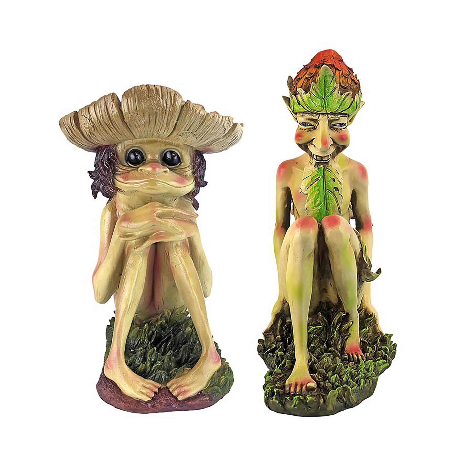 Design Toscano Svenska &#x26; Theodor Garden Trolls Sculpture Set