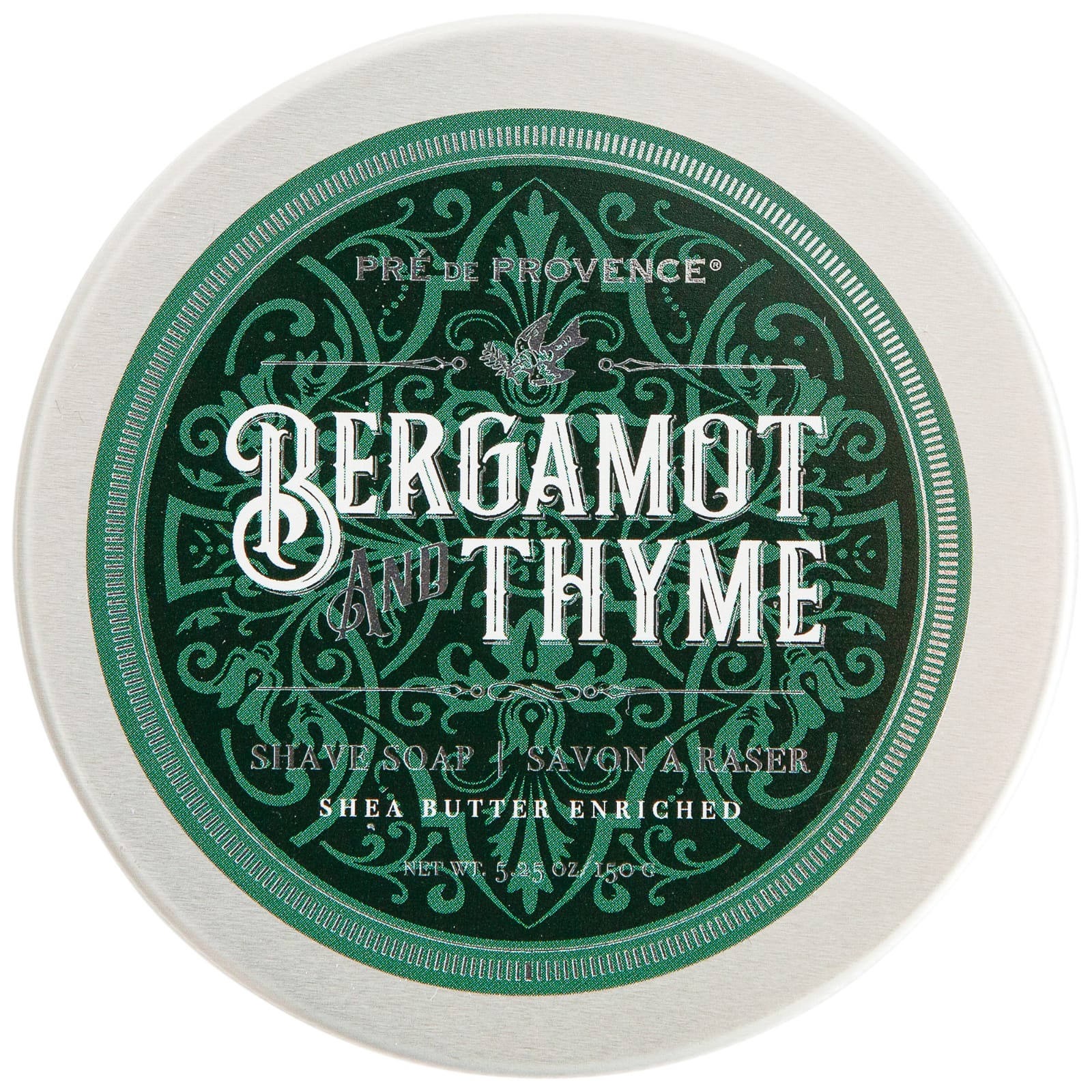 European Soaps Bergamot & Thyme Shave Soap in Tin, 150g