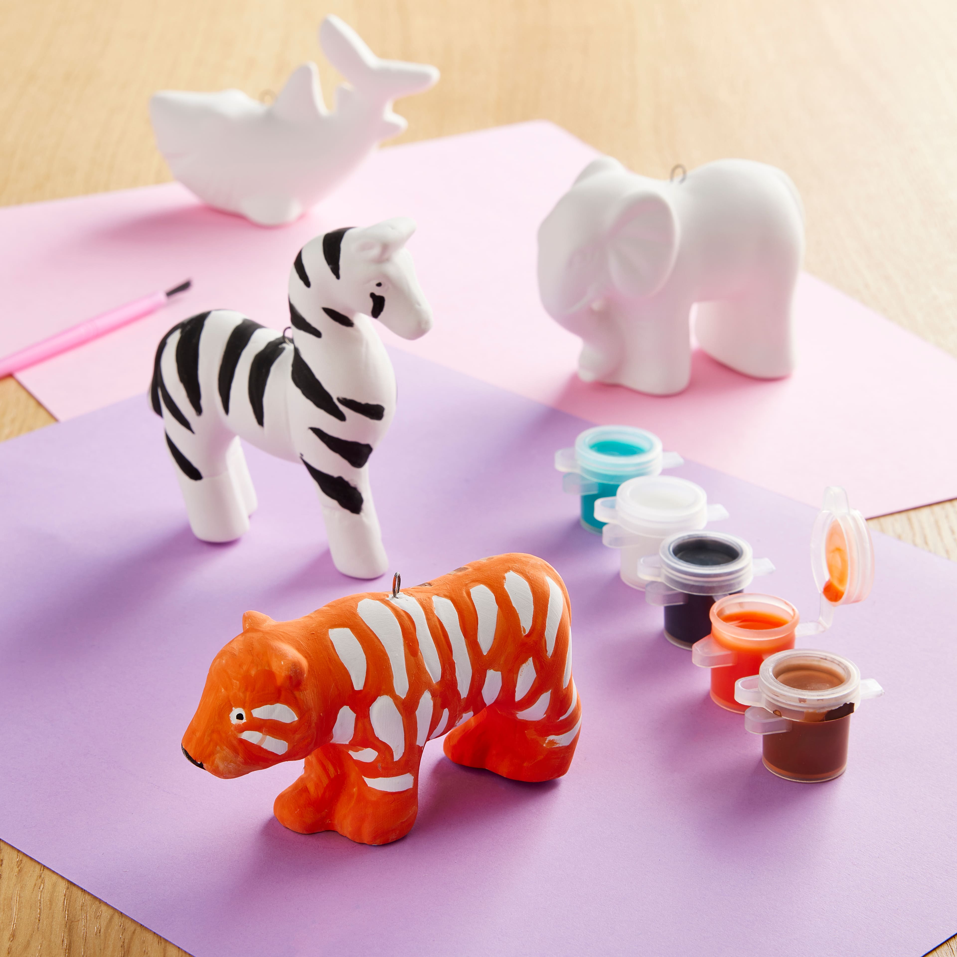 12 Pack: Animal 3D Ceramic Ornament Kit by Creatology&#x2122;